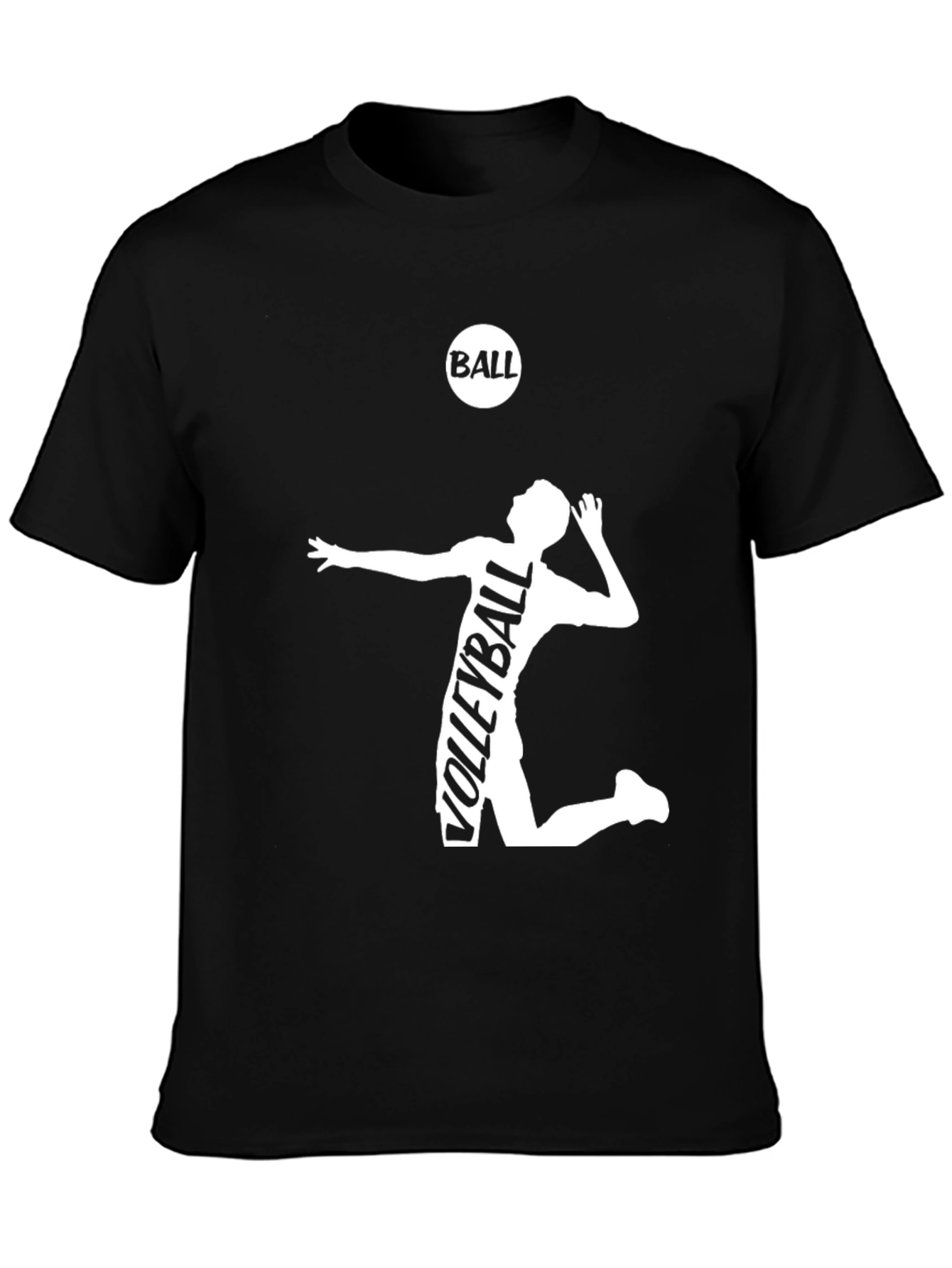 Volleyball Graphic Tee - Black