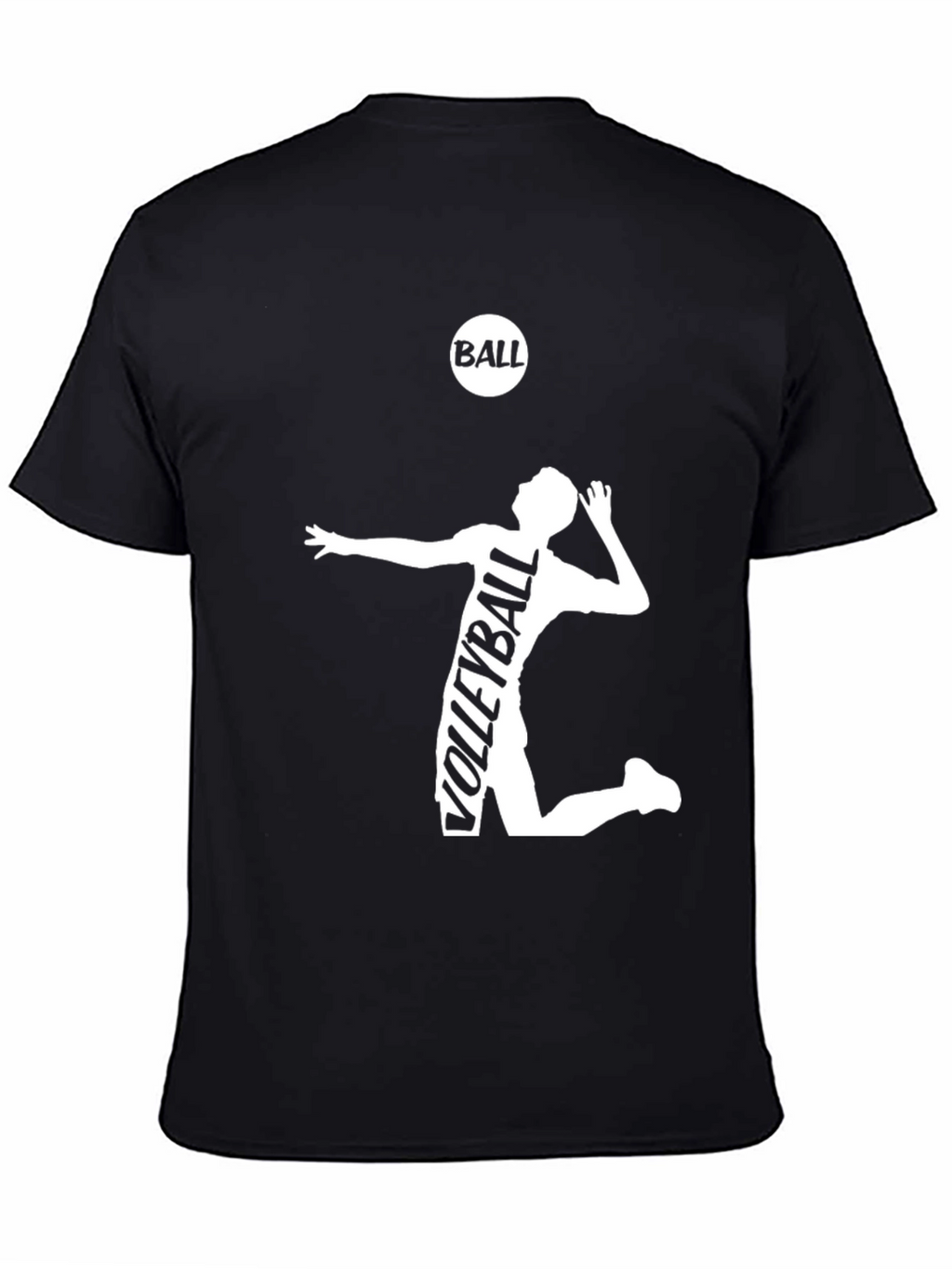 Volleyball Graphic Tee - Black