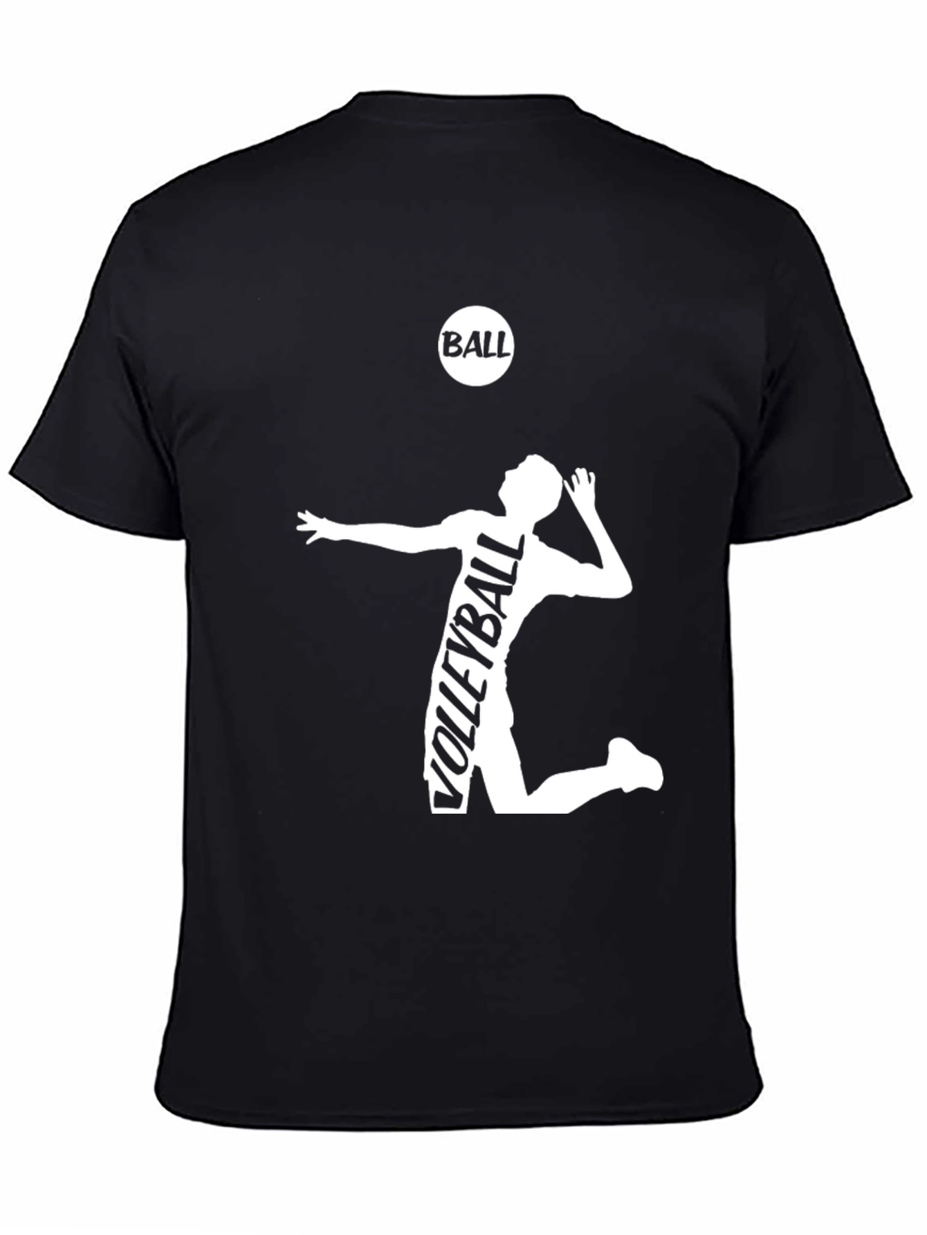 Volleyball Graphic Tee - Black