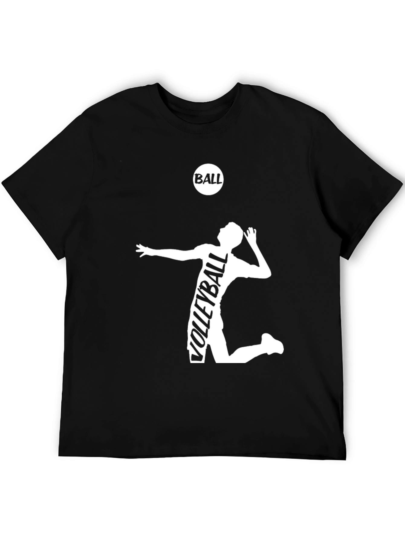 Volleyball Graphic Tee - Black