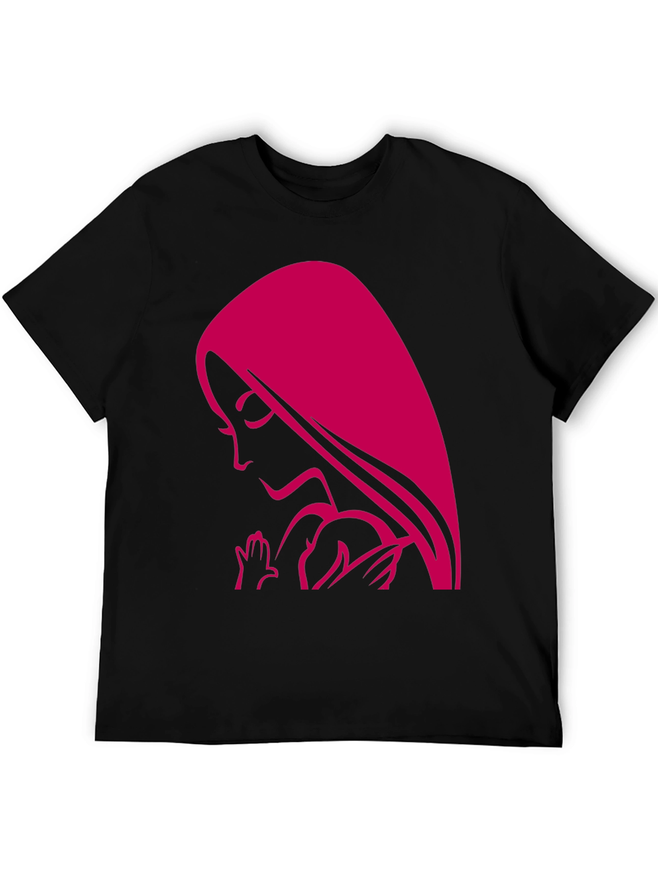 Madonna & Child Graphic Tee - Black Unisex T-Shirt