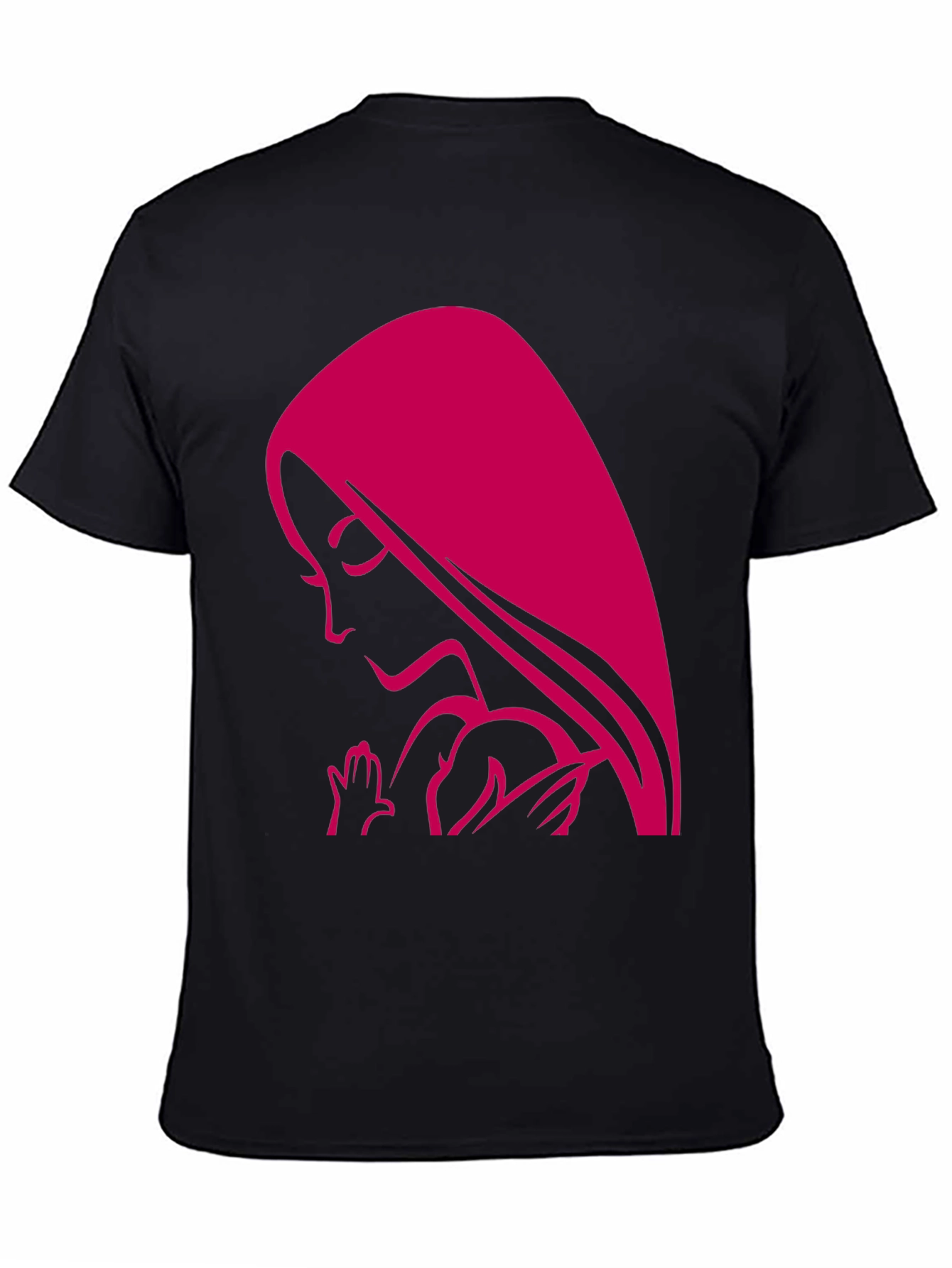 Madonna & Child Graphic Tee - Black Unisex T-Shirt