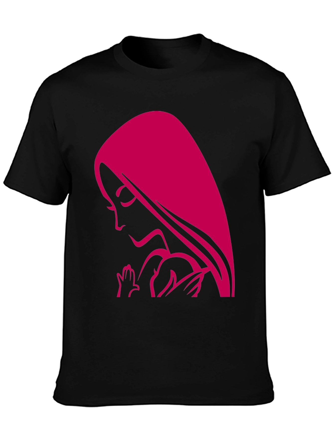 Madonna & Child Graphic Tee - Black Unisex T-Shirt