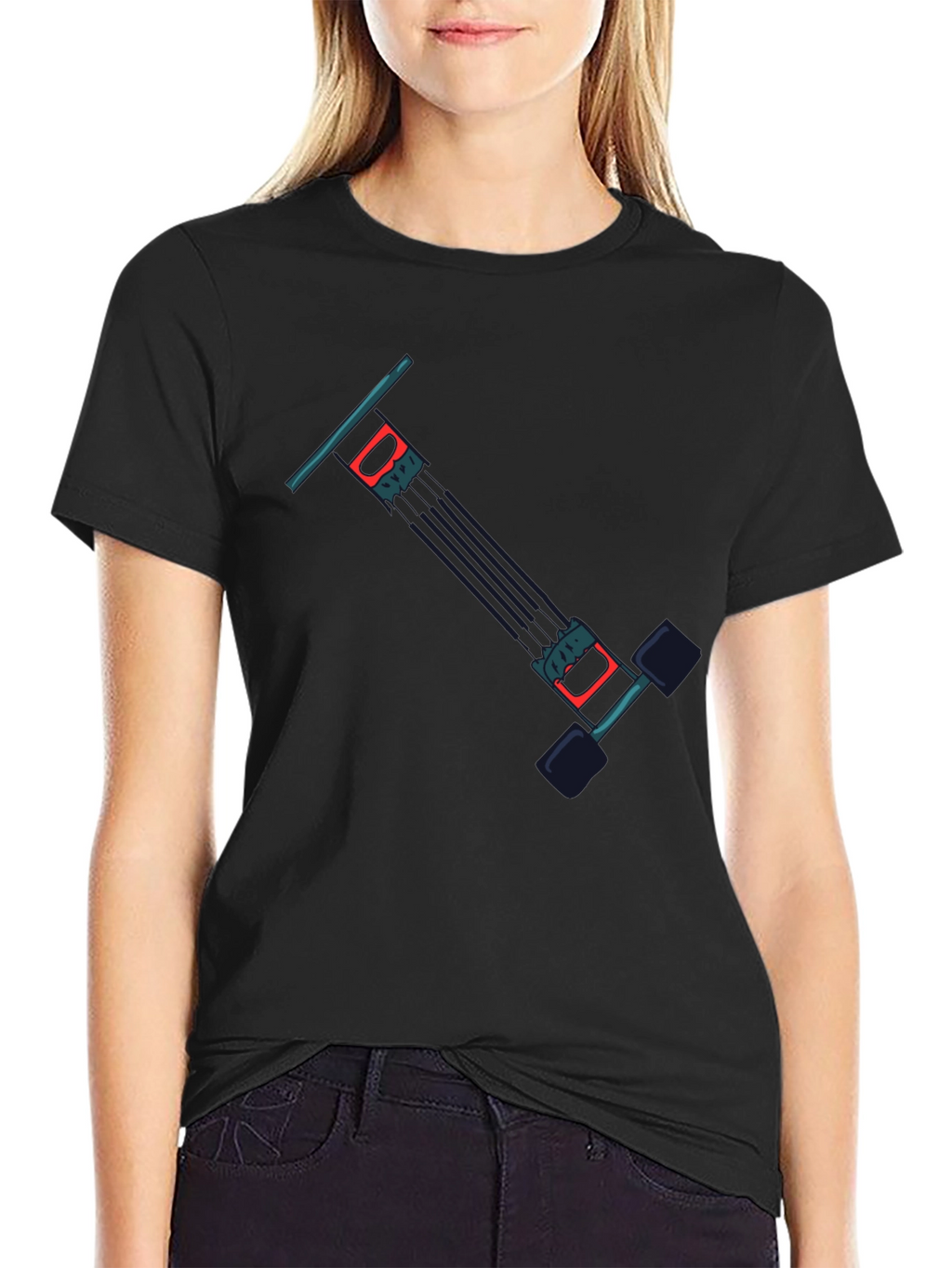 Graphic Tee: Abstract Pogo Stick Design