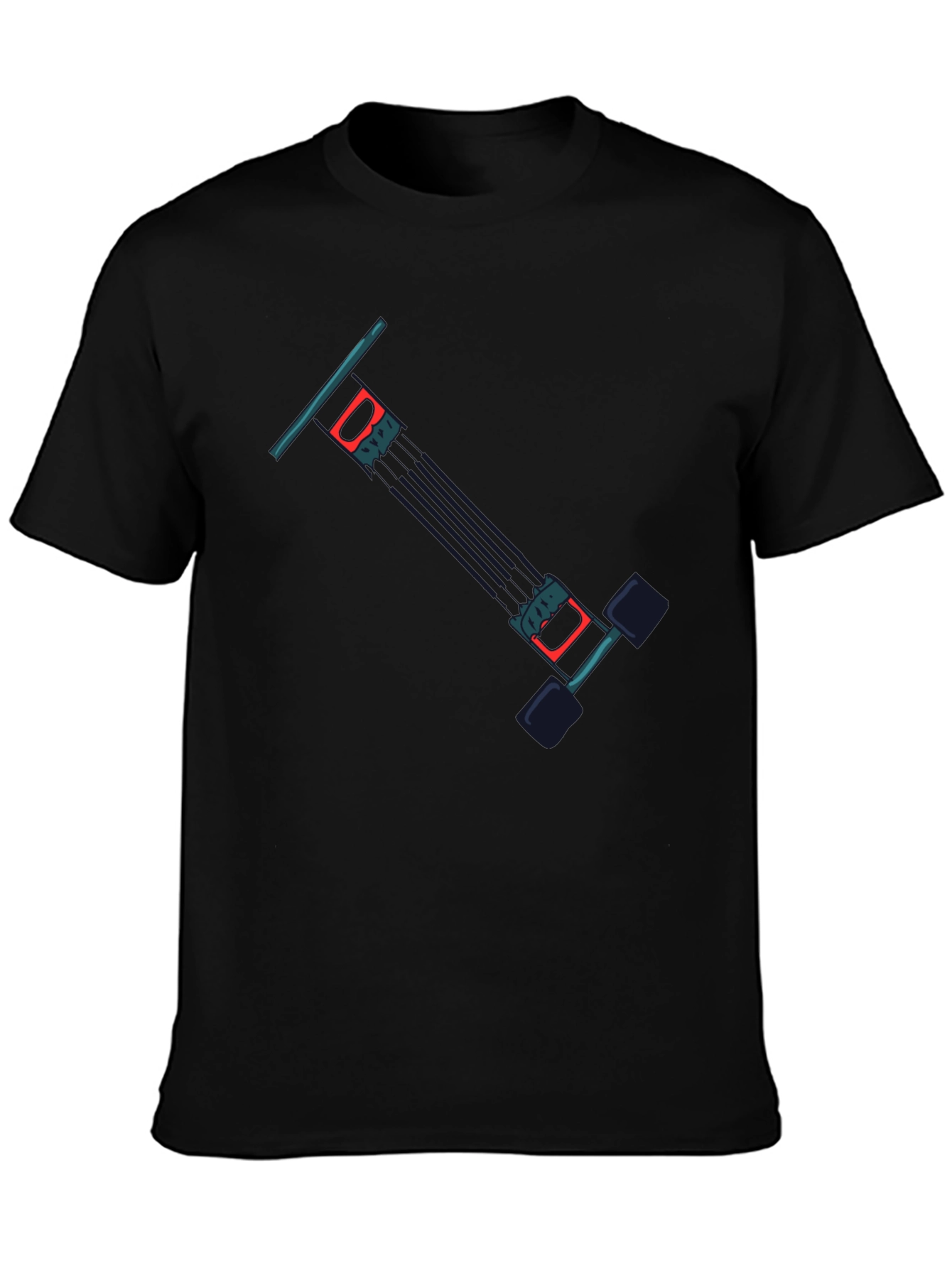 Graphic Tee: Abstract Pogo Stick Design