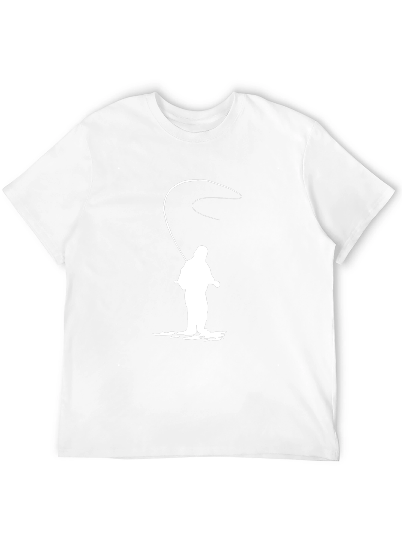 Fishing Silhouette Black T-Shirt
