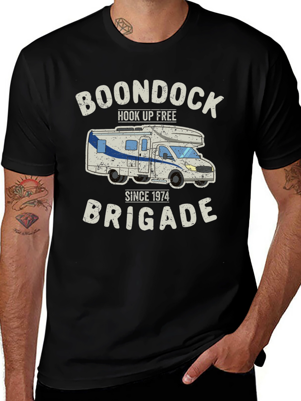 Boondock Brigade Graphic T-Shirt - Hook Up Free