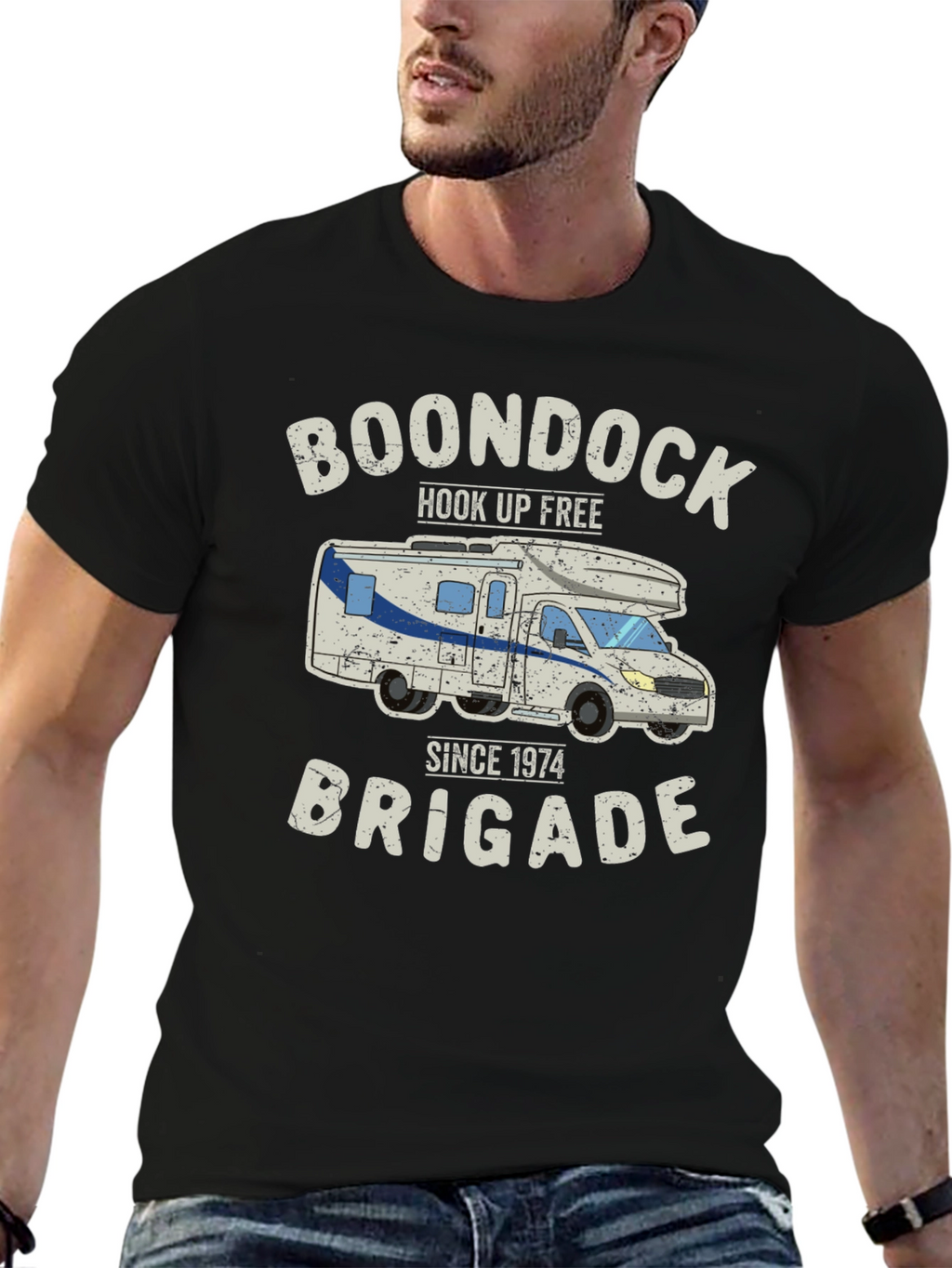 Boondock Brigade Graphic T-Shirt - Hook Up Free