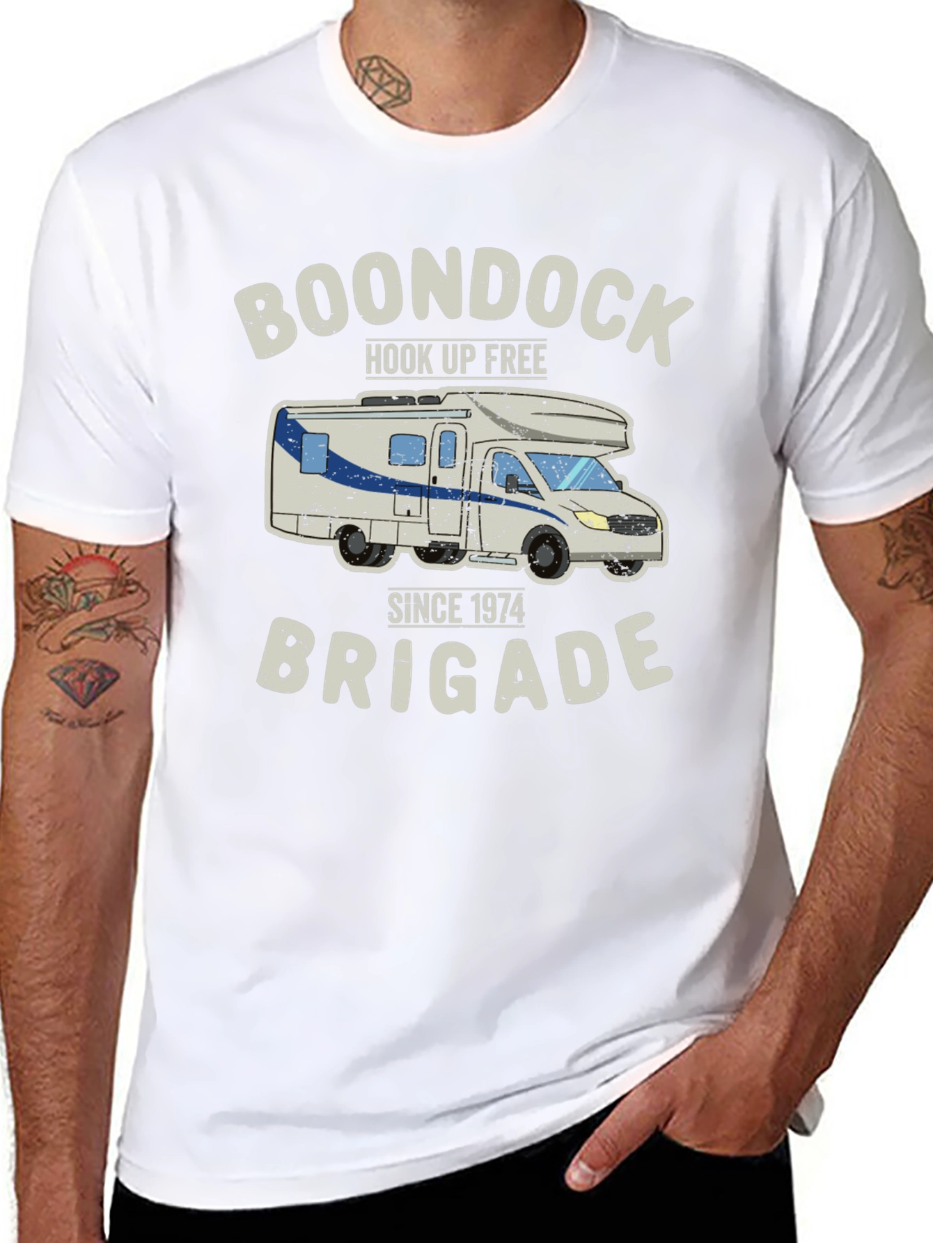 Boondock Brigade Graphic T-Shirt - Hook Up Free