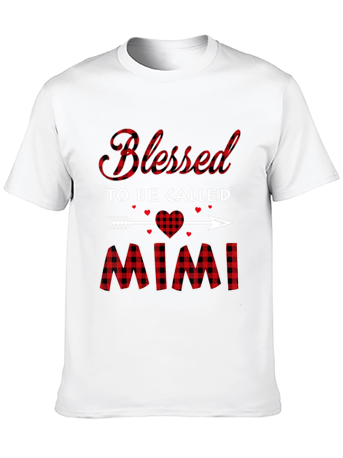 Blessed To Be Called Mimi Plaid T-Shirt
