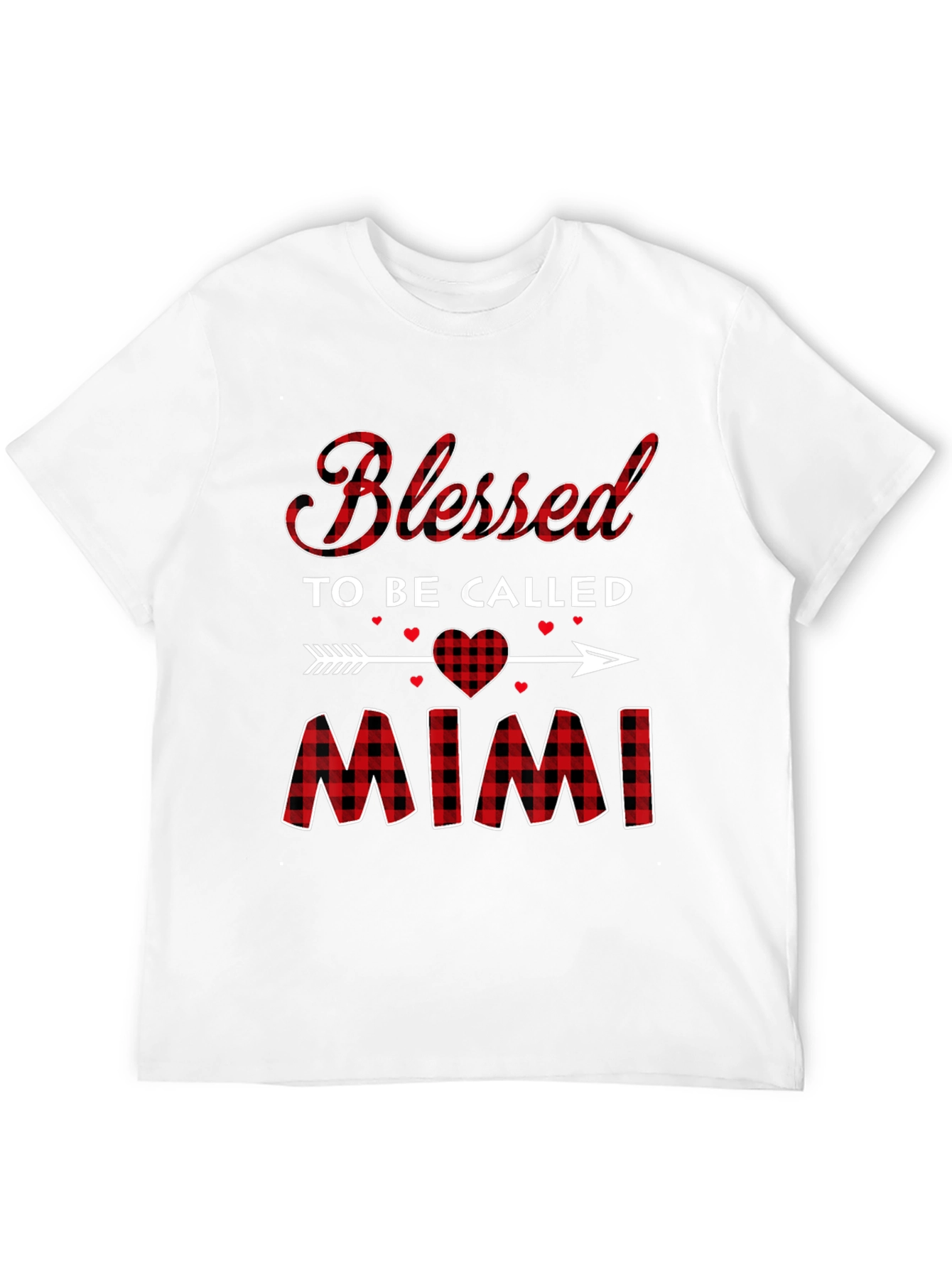 Blessed To Be Called Mimi Plaid T-Shirt