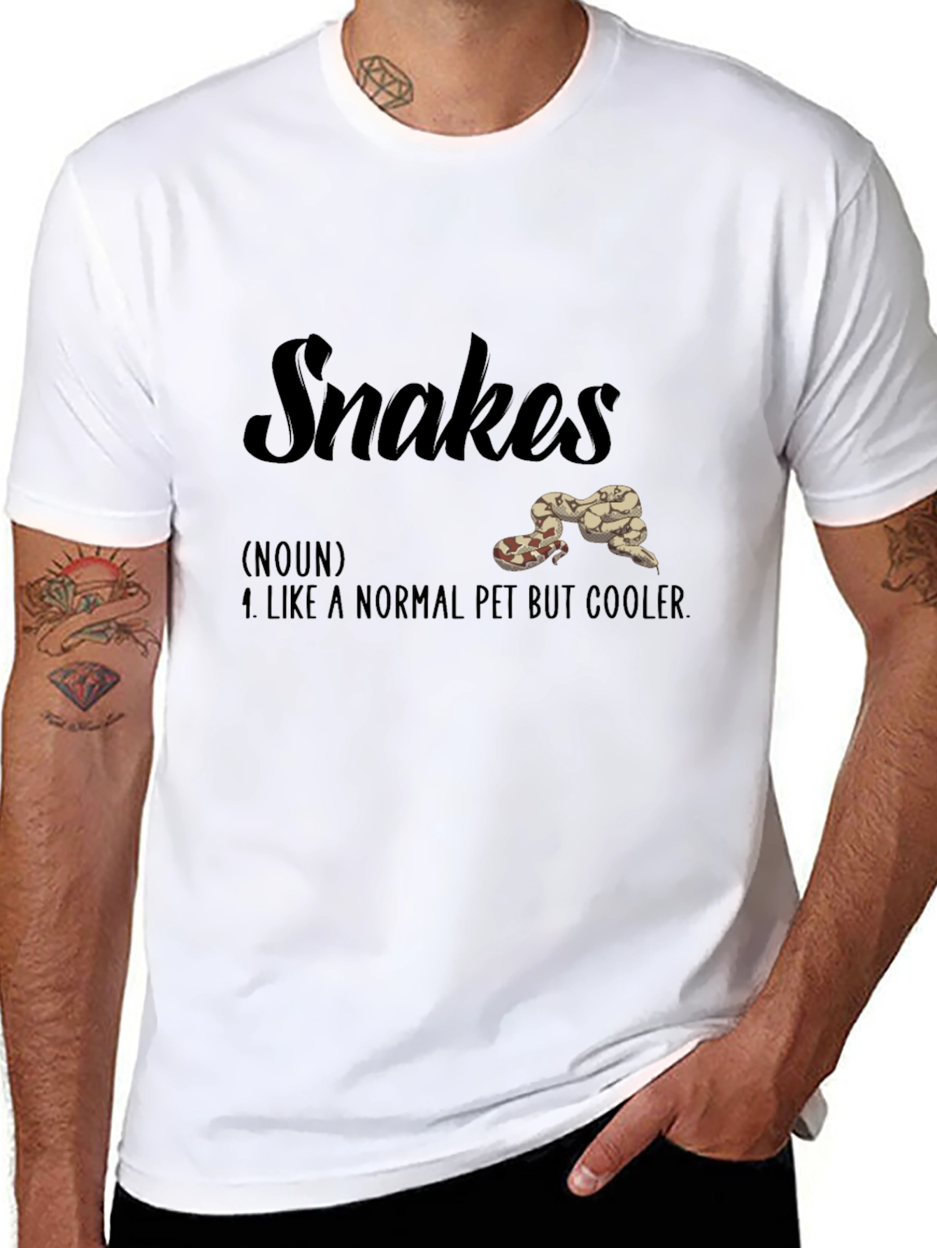 Snakes Pet Lover T-Shirt Funny Snake Definition Tee