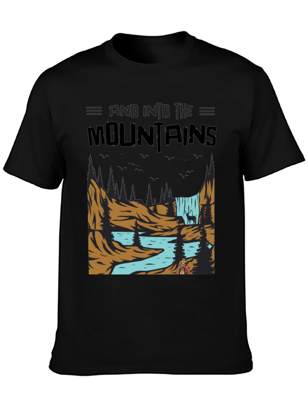 Mountains Graphic Tee - Nature Adventure Shirt
