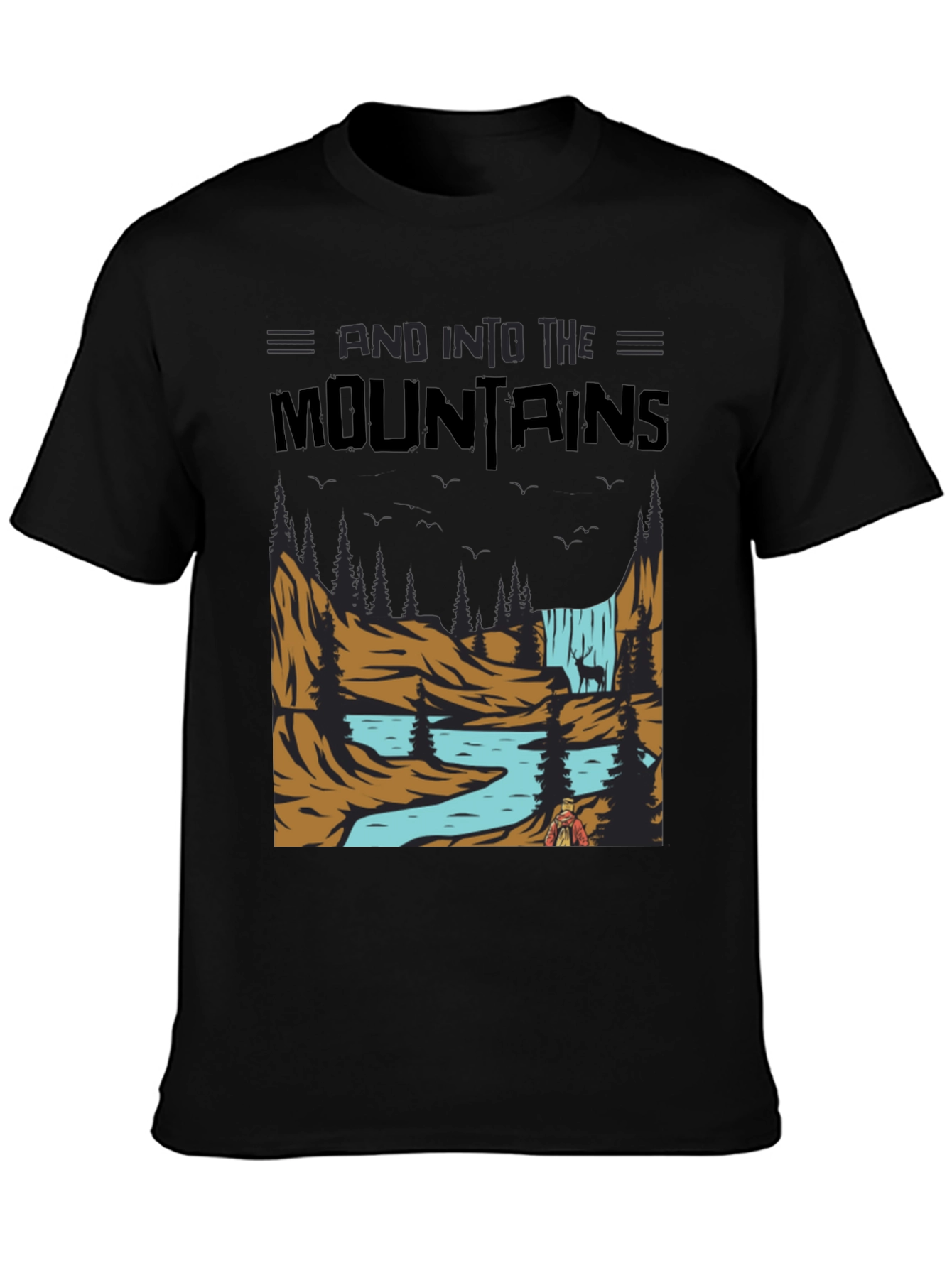 Mountains Graphic Tee - Nature Adventure Shirt