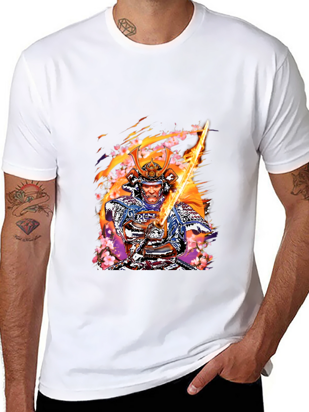 Samurai Warrior Graphic T-Shirt - Classic Design