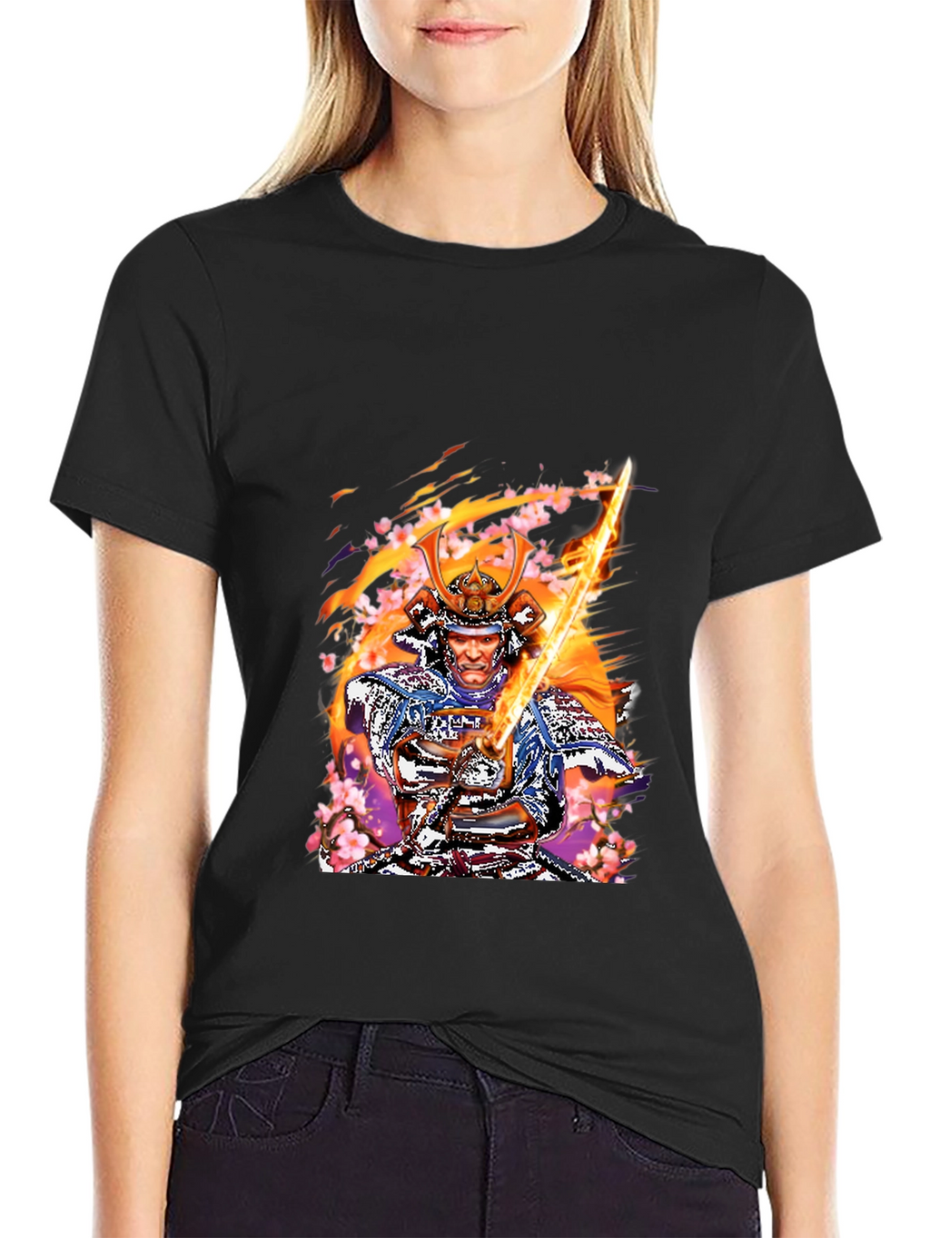 Samurai Warrior Graphic T-Shirt - Classic Design
