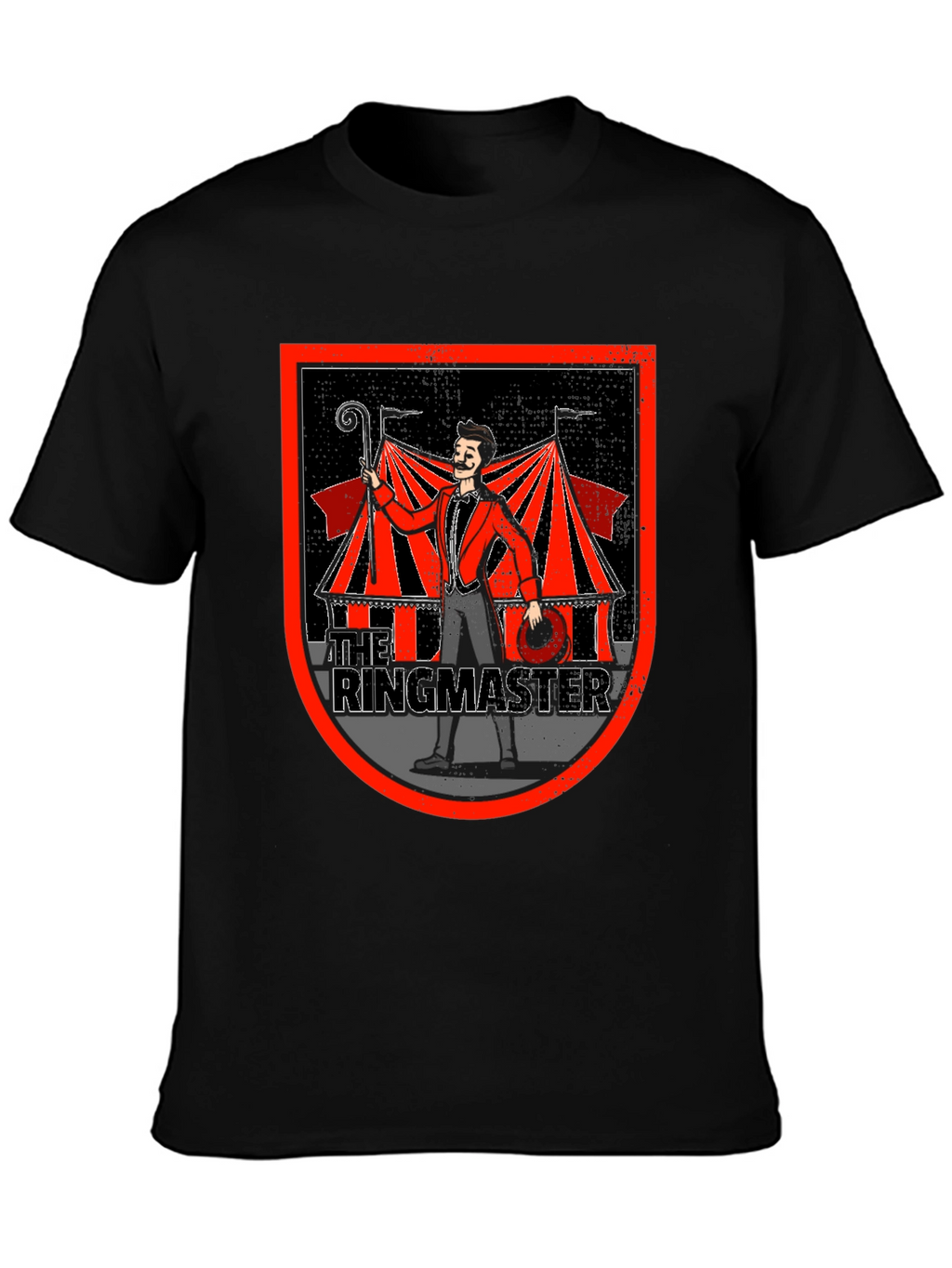 Ringmaster Graphic T-Shirt - Circus Theme Black Tee