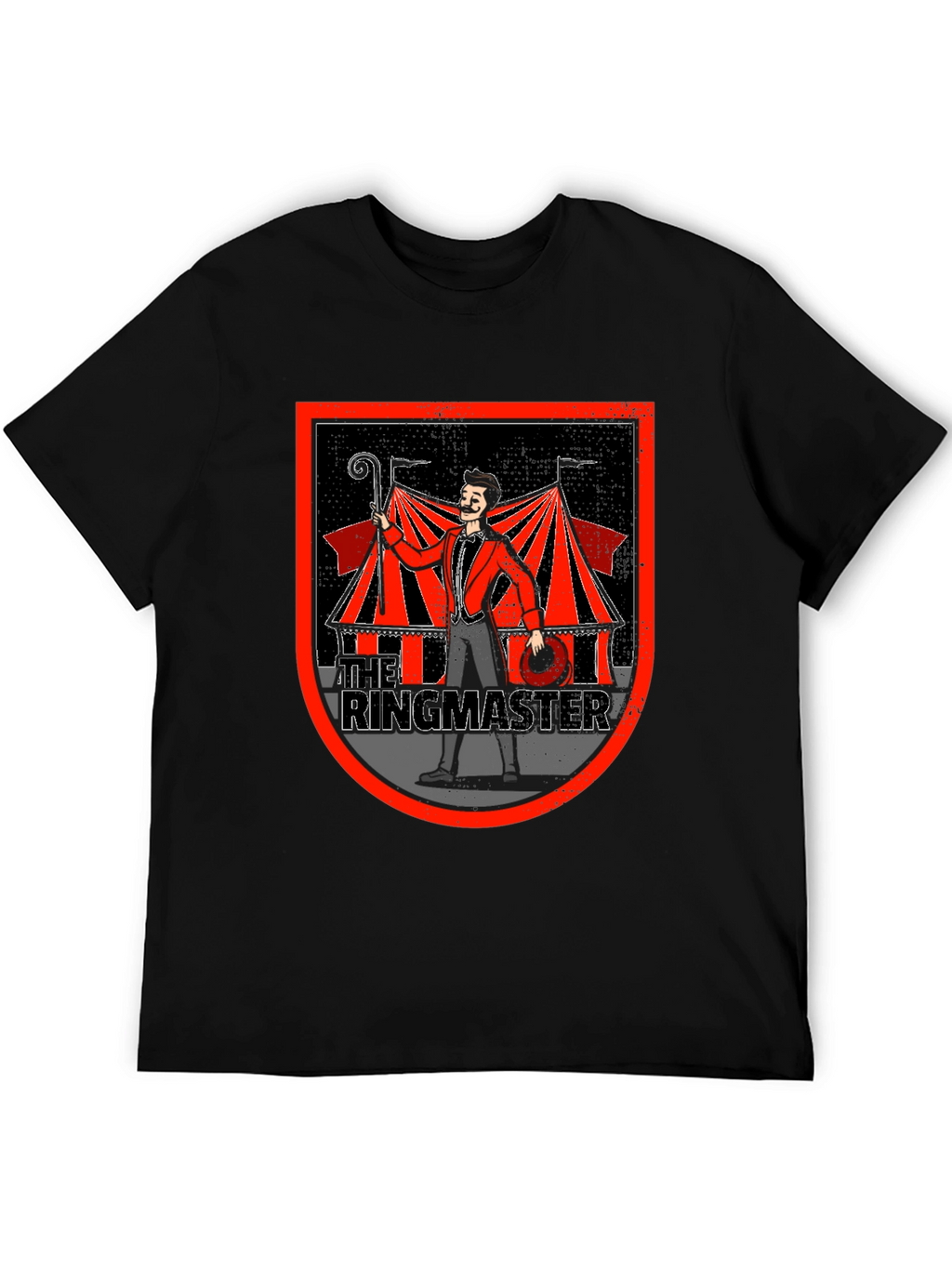Ringmaster Graphic T-Shirt - Circus Theme Black Tee