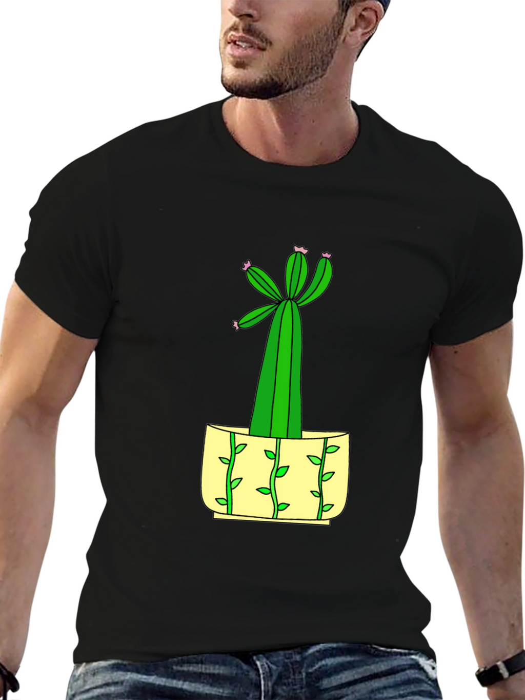 Cactus Graphic Tee - Unique Plant Lover Gift