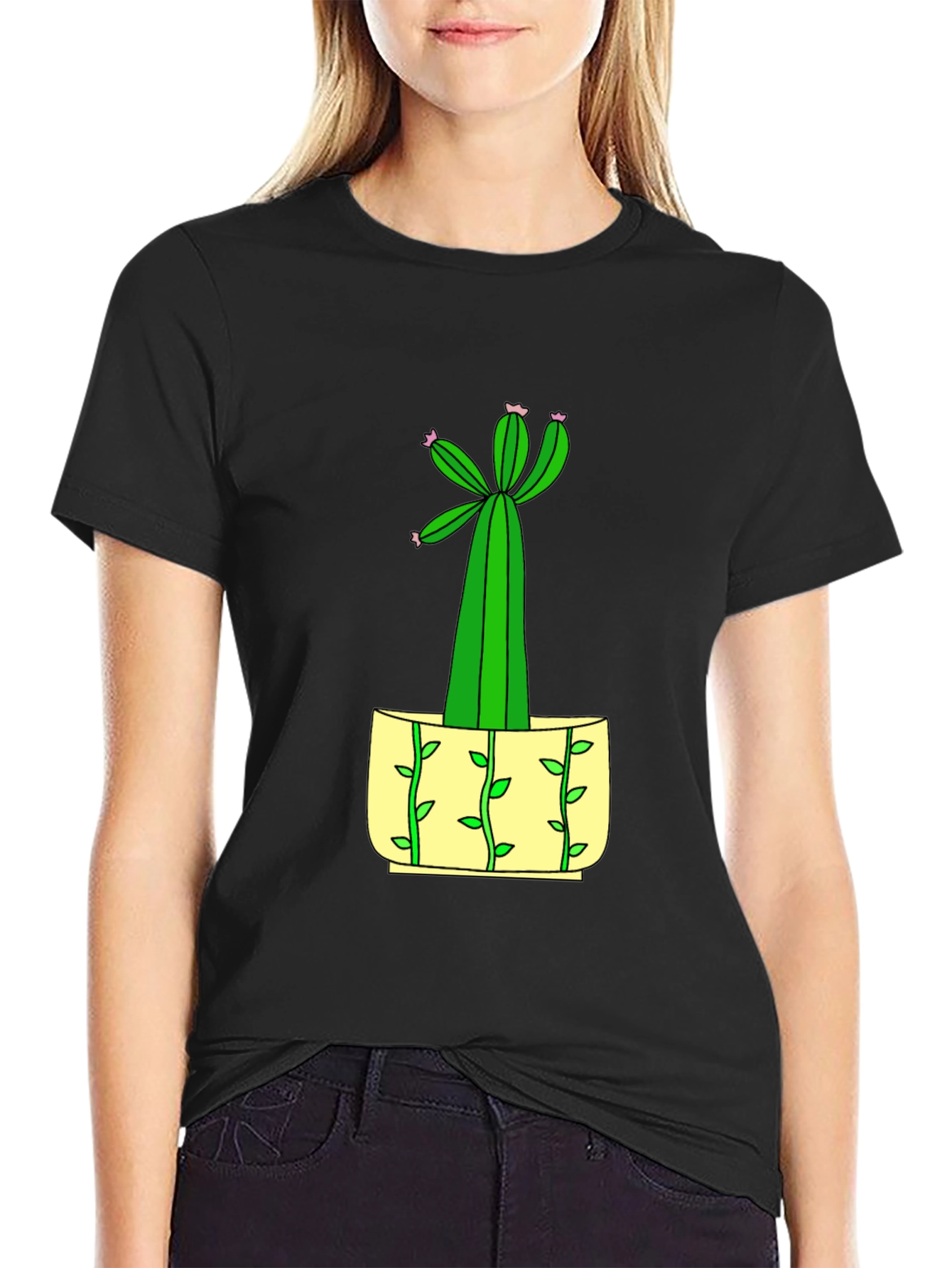 Cactus Graphic Tee - Unique Plant Lover Gift