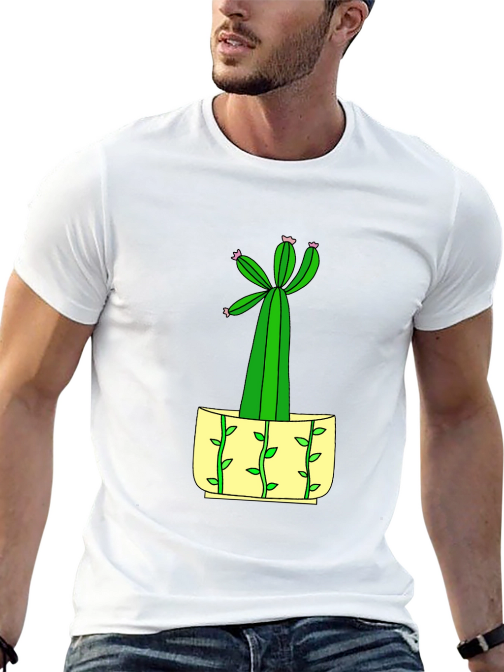 Cactus Graphic Tee - Unique Plant Lover Gift