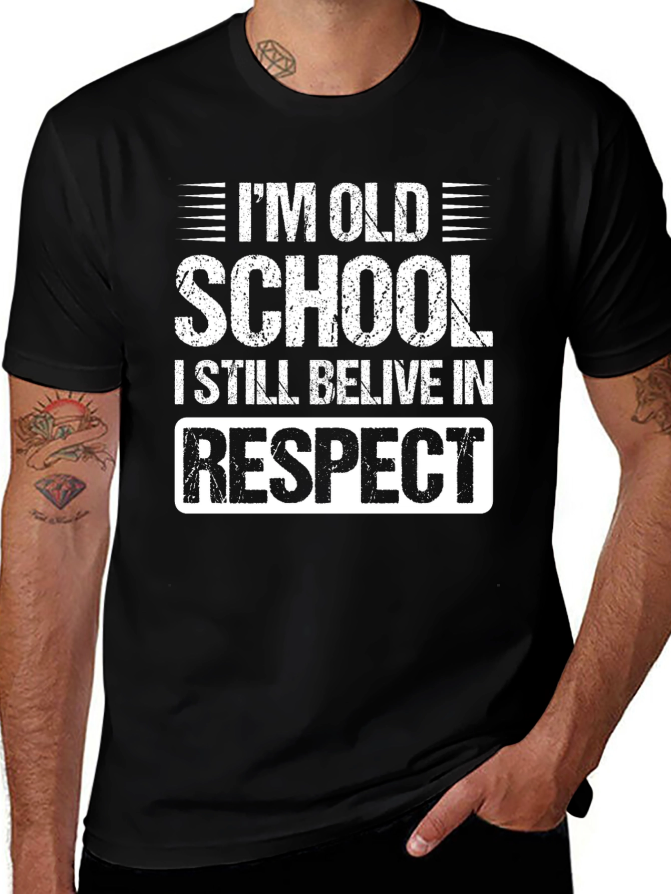 Im Old School Respect Graphic Tee