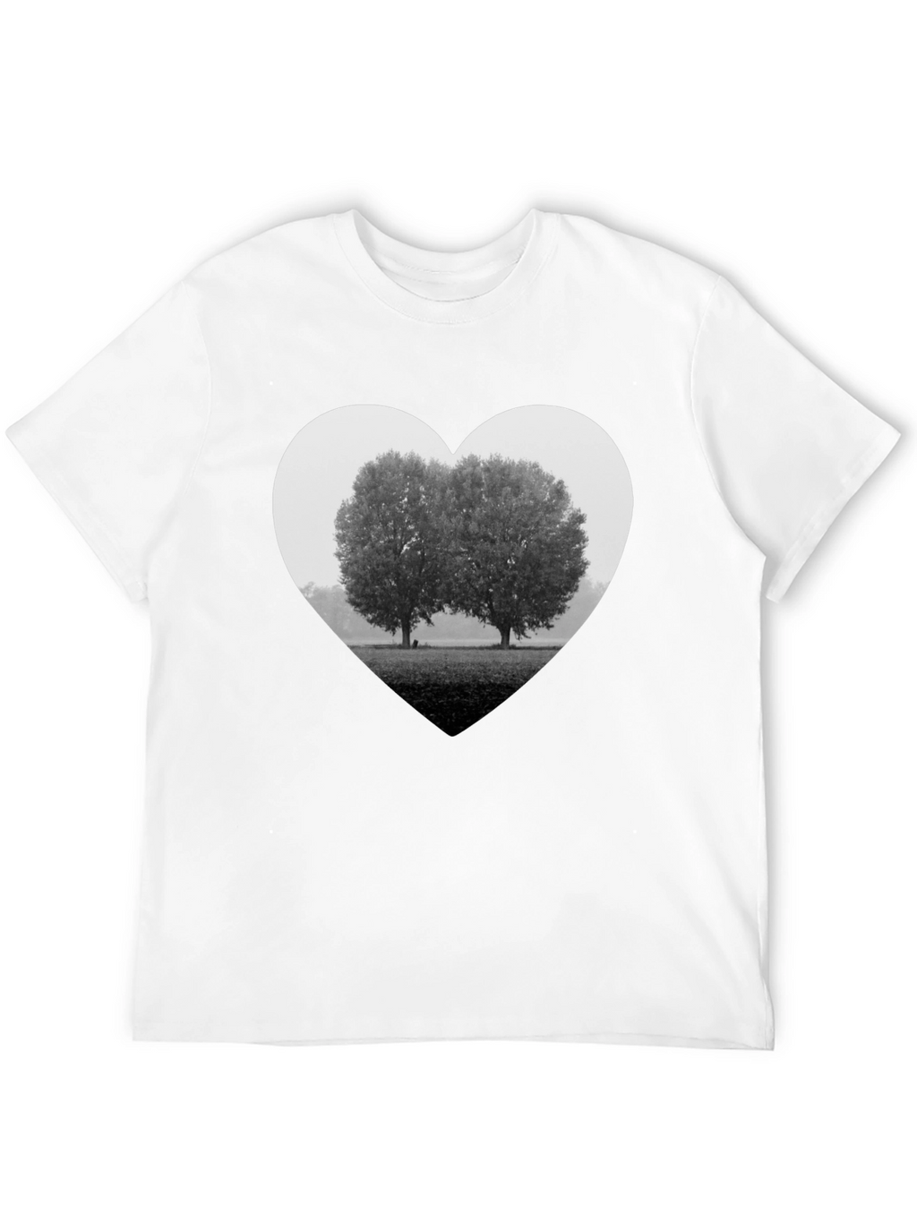 Heart Trees Graphic Tee - Black