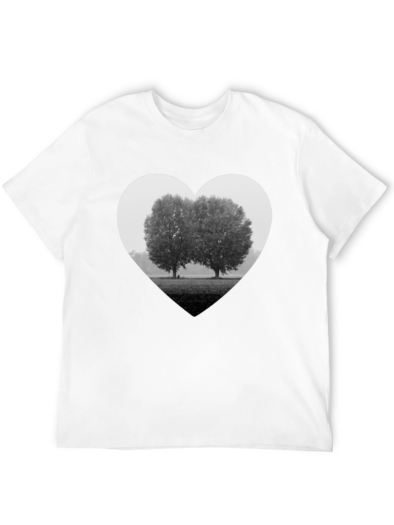 Heart Trees Graphic Tee - Black