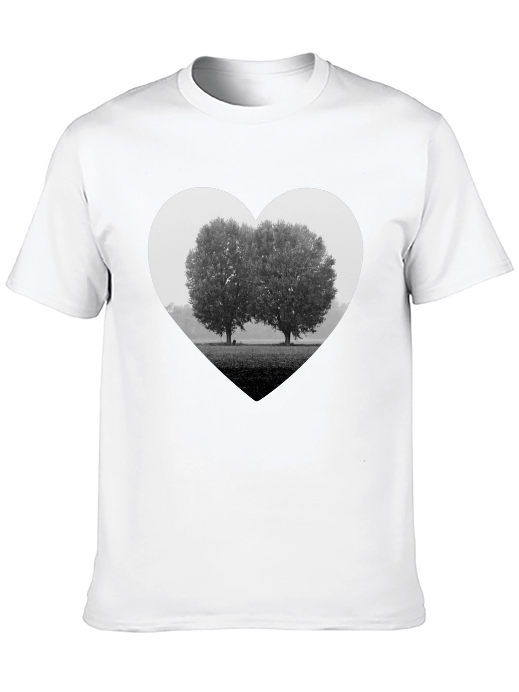 Heart Trees Graphic Tee - Black
