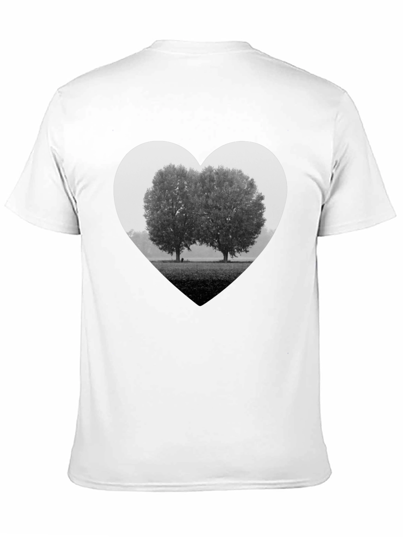 Heart Trees Graphic Tee - Black