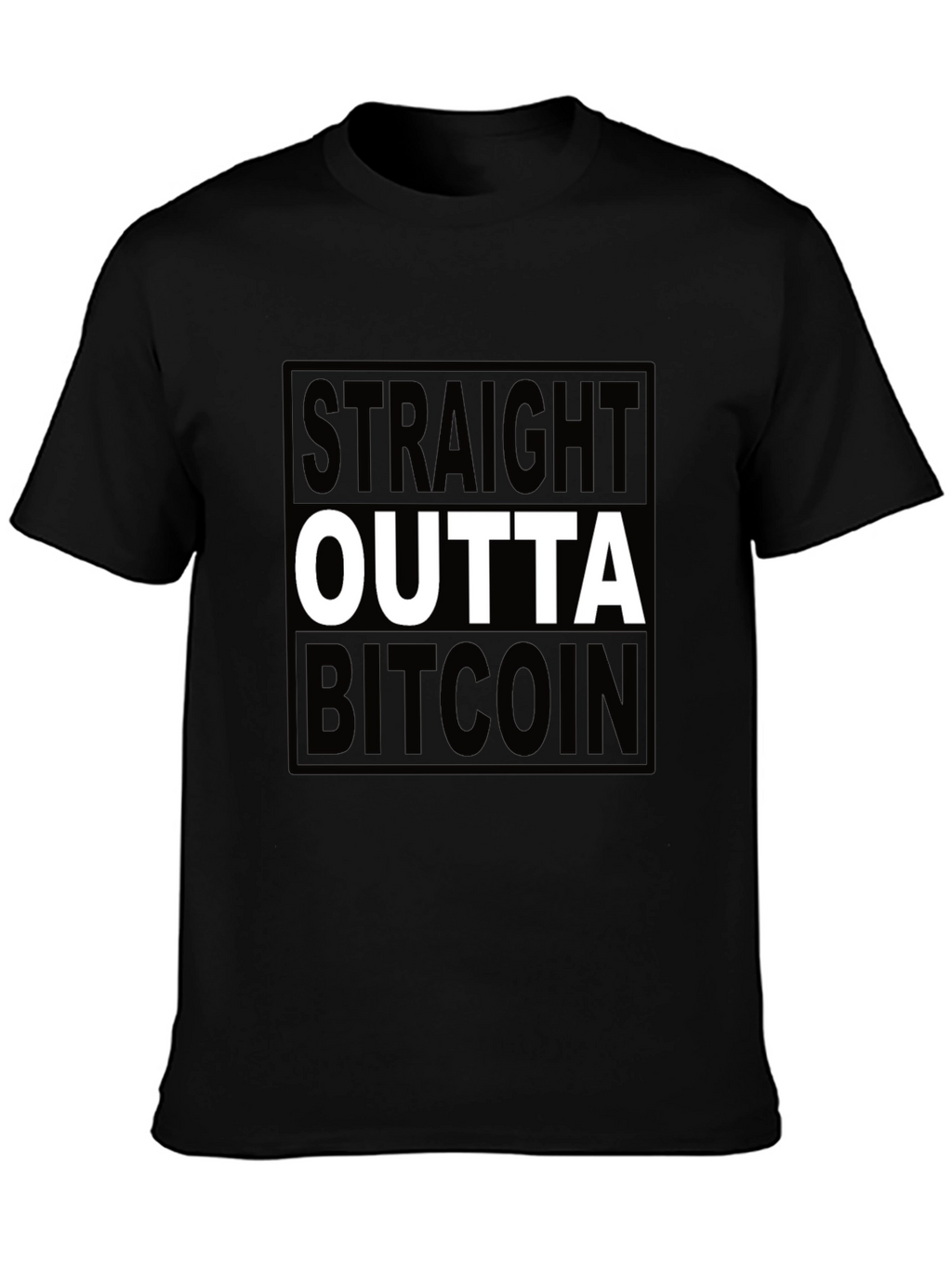 Straight Outta Bitcoin Black T-Shirt