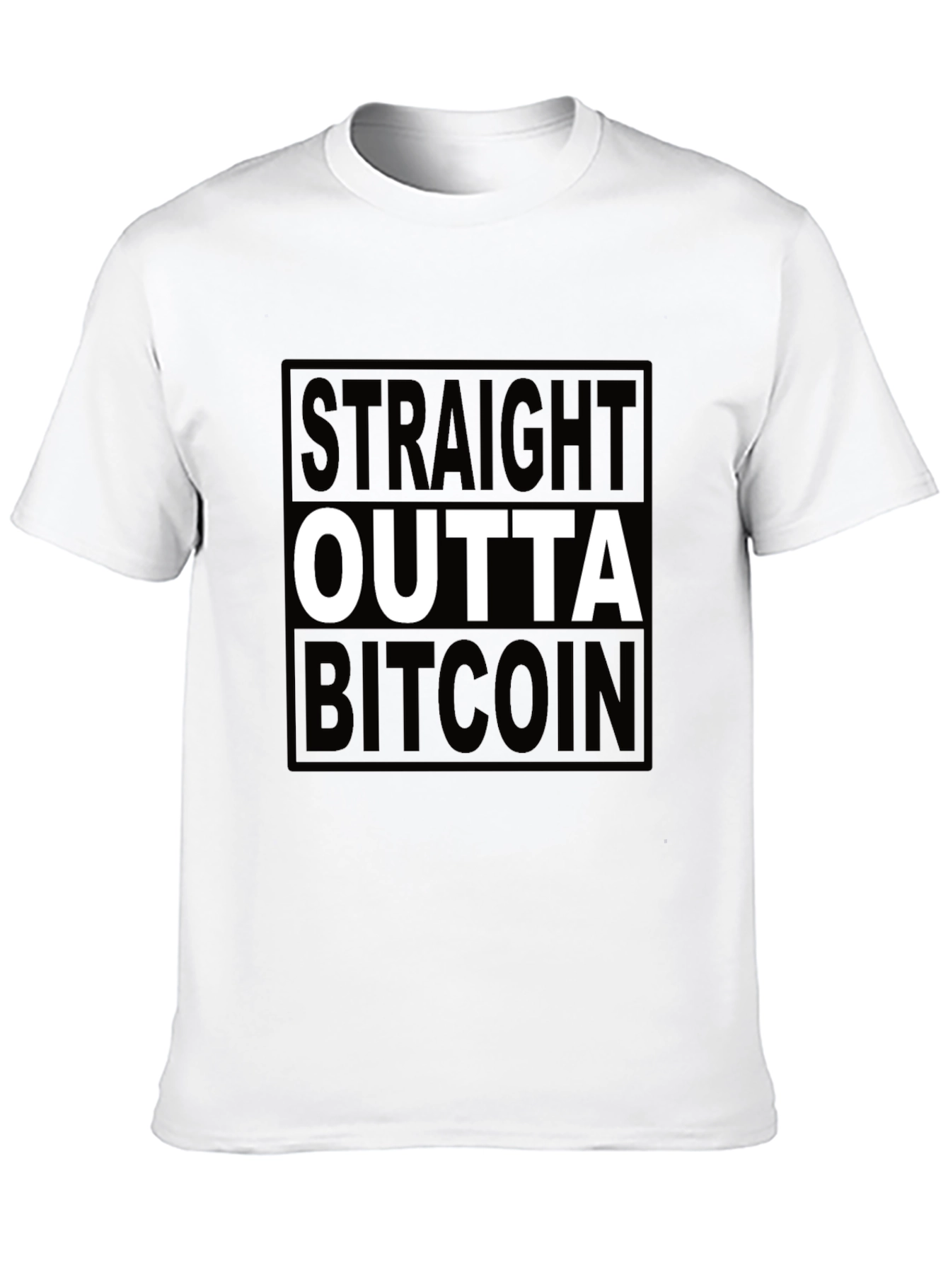 Straight Outta Bitcoin Black T-Shirt