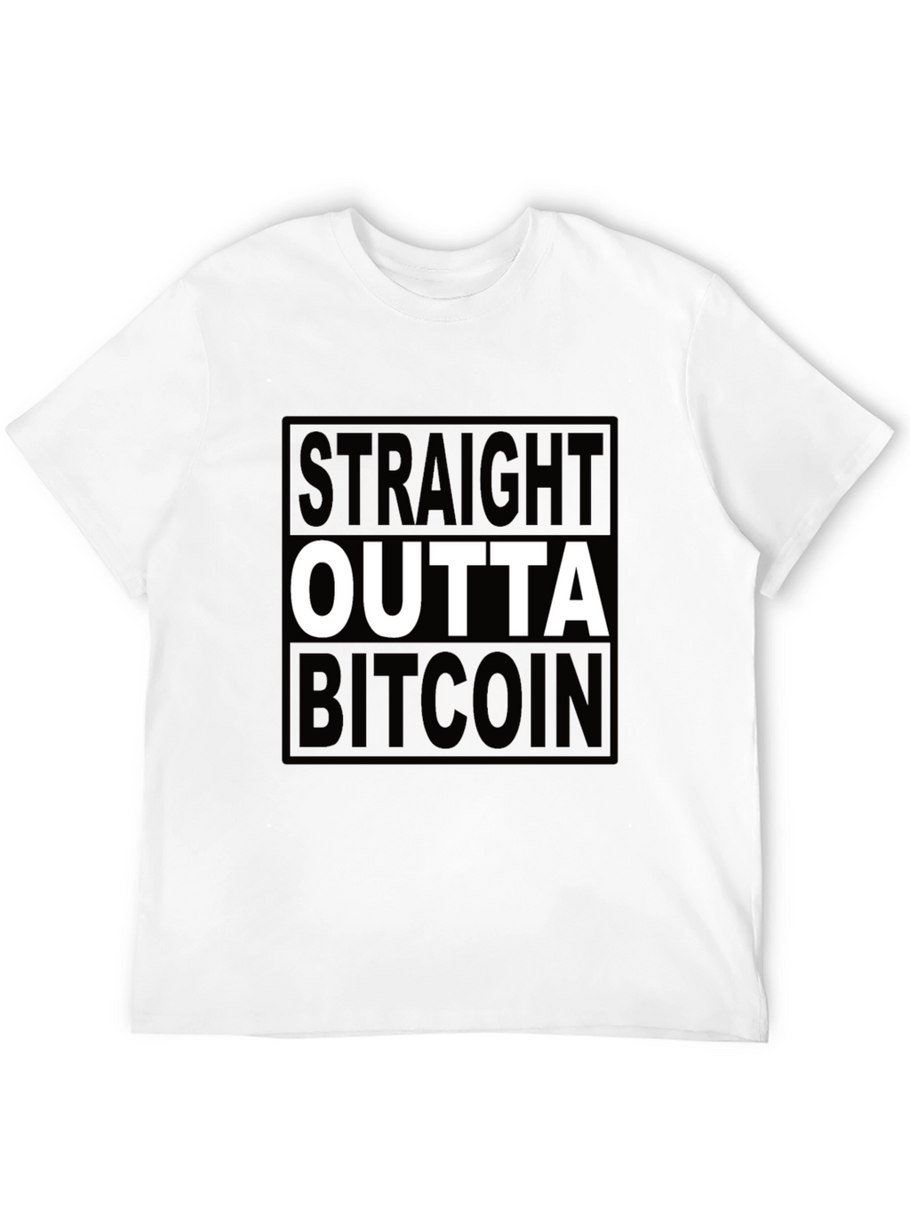 Straight Outta Bitcoin Black T-Shirt