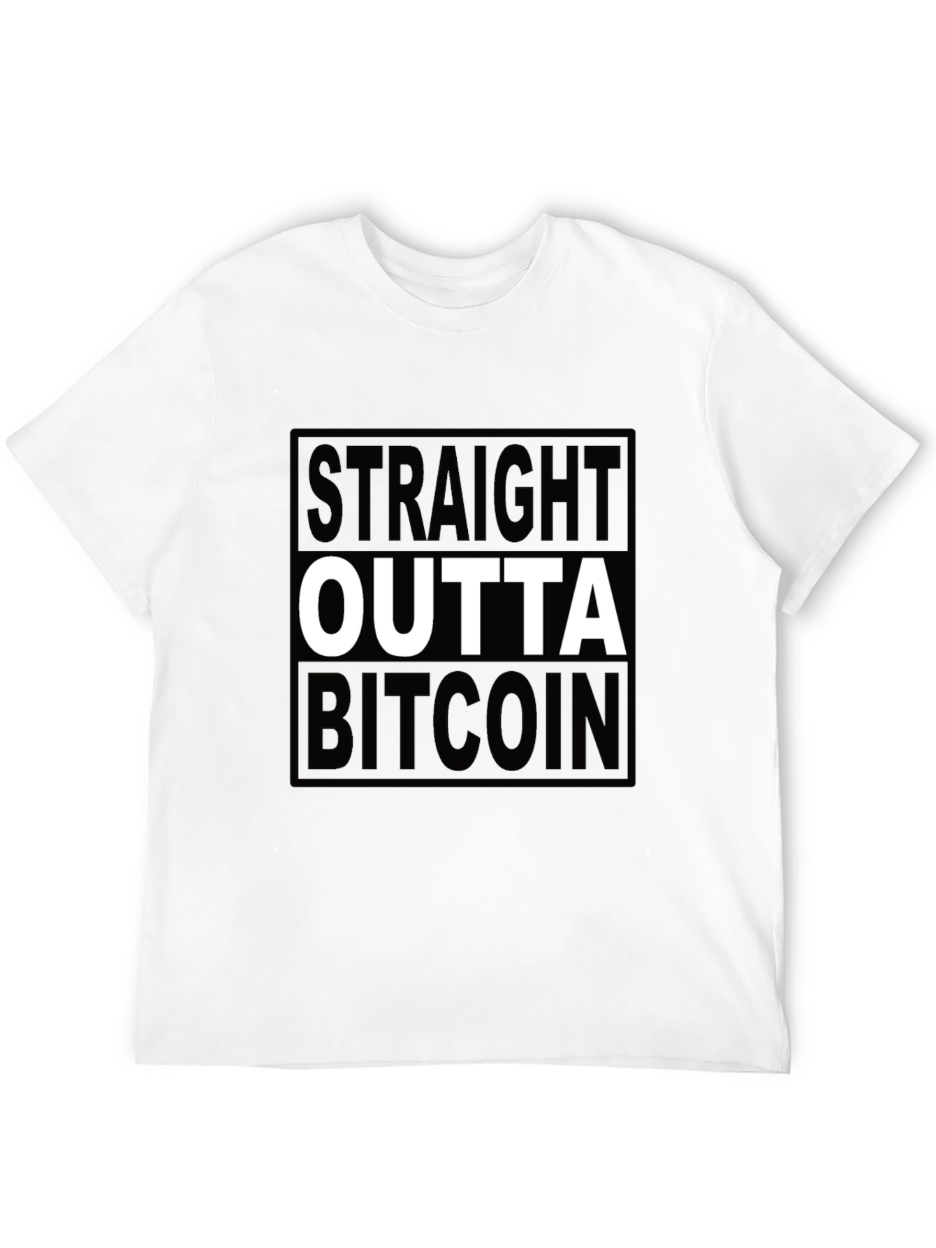 Straight Outta Bitcoin Black T-Shirt