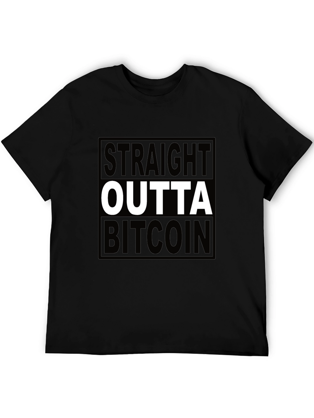 Straight Outta Bitcoin Black T-Shirt