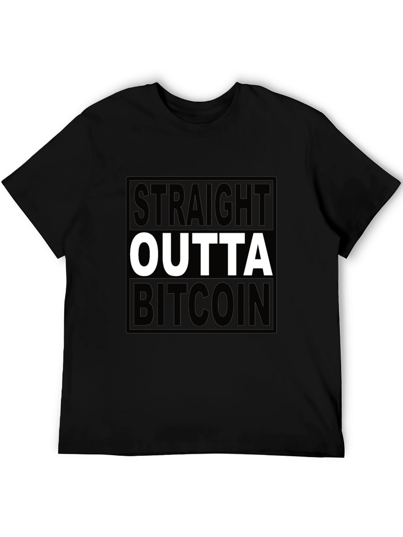 Straight Outta Bitcoin Black T-Shirt