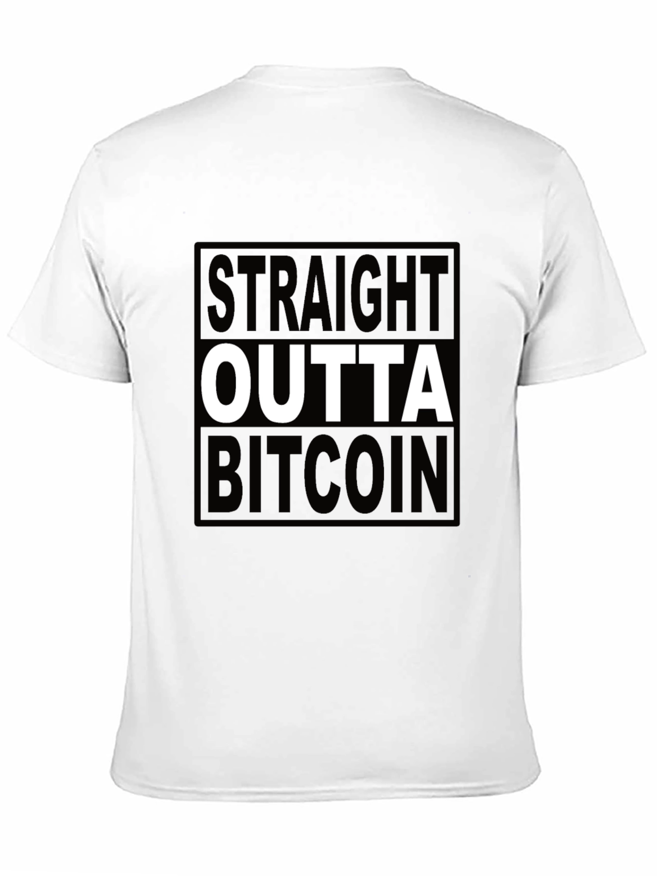 Straight Outta Bitcoin Black T-Shirt