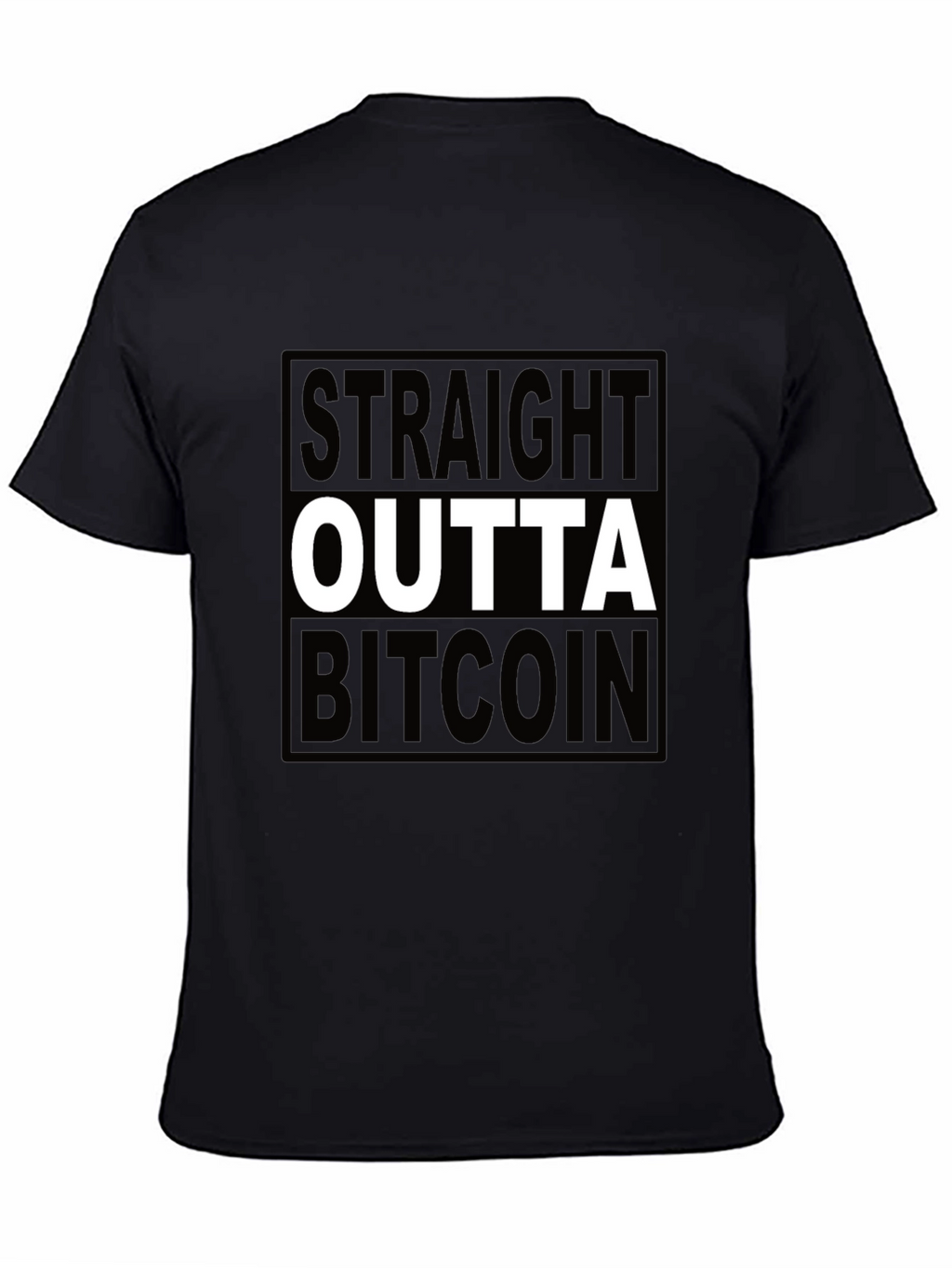 Straight Outta Bitcoin Black T-Shirt