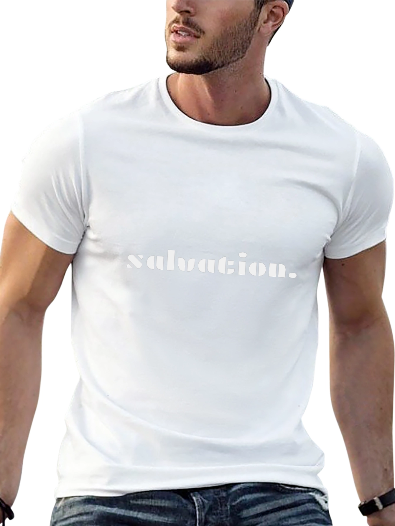 Salvation Graphic Tee - Stylish Black Cotton T-Shirt