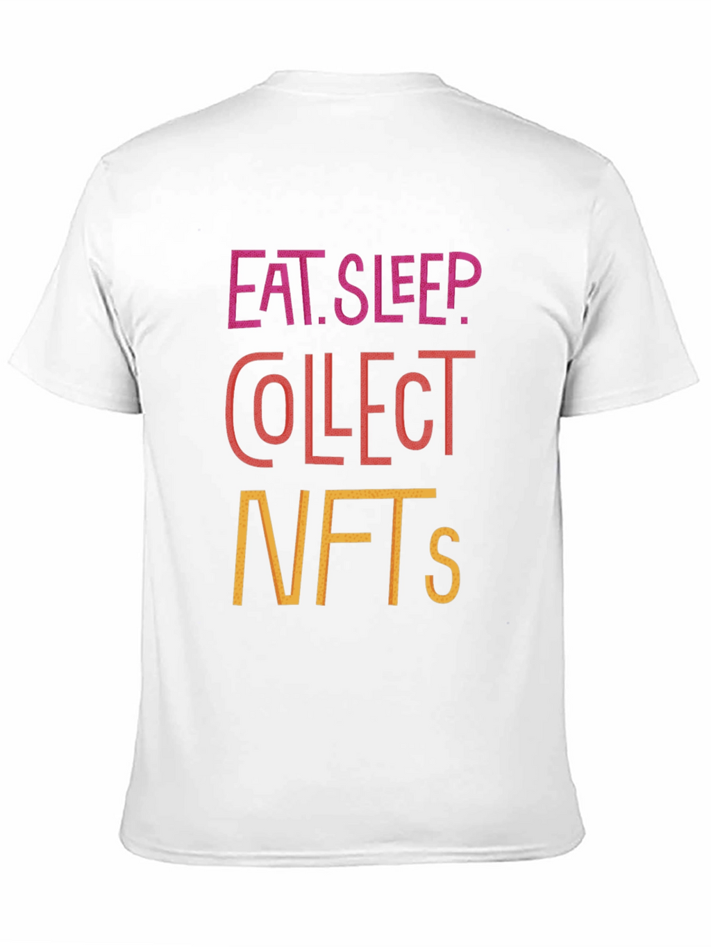 Eat Sleep Collect NFTs Black Graphic Tee