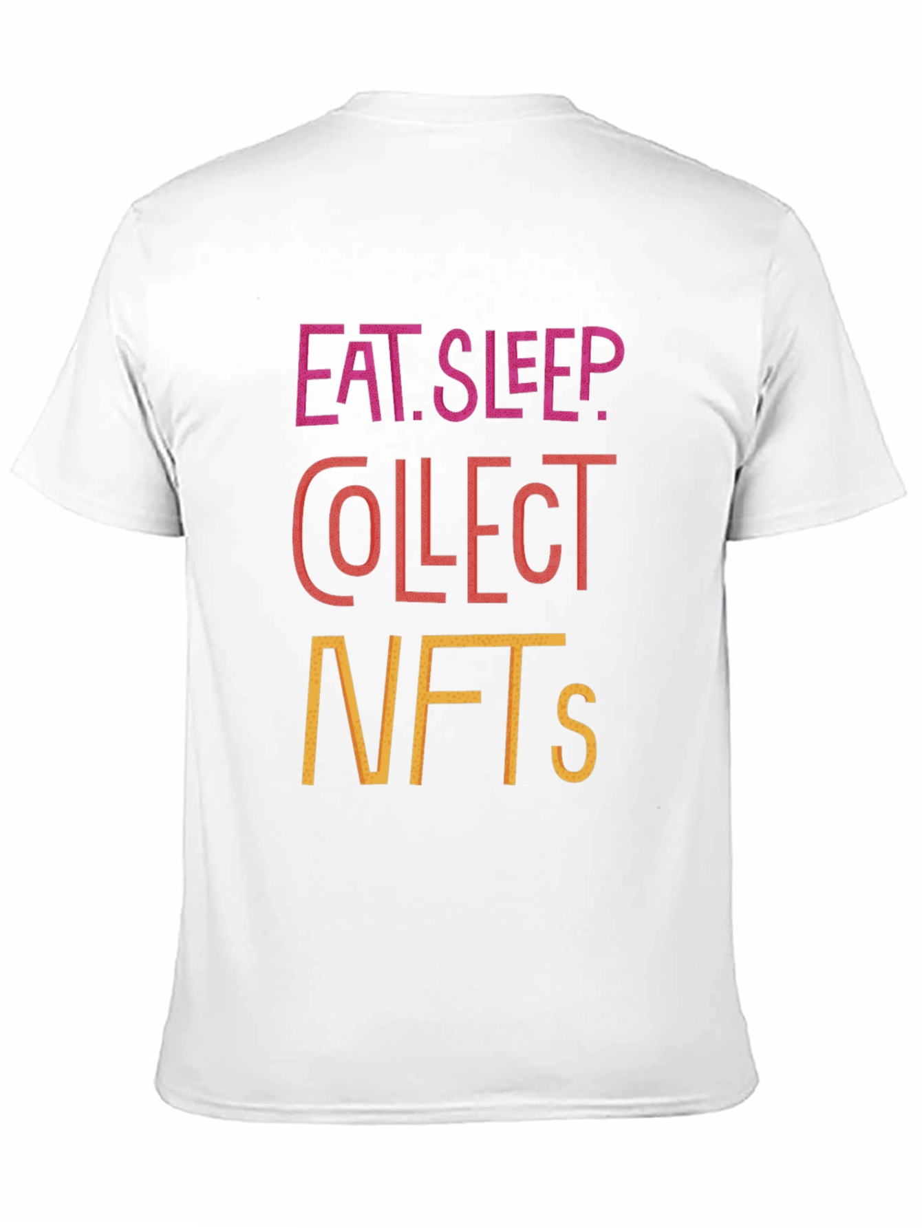 Eat Sleep Collect NFTs Black Graphic Tee