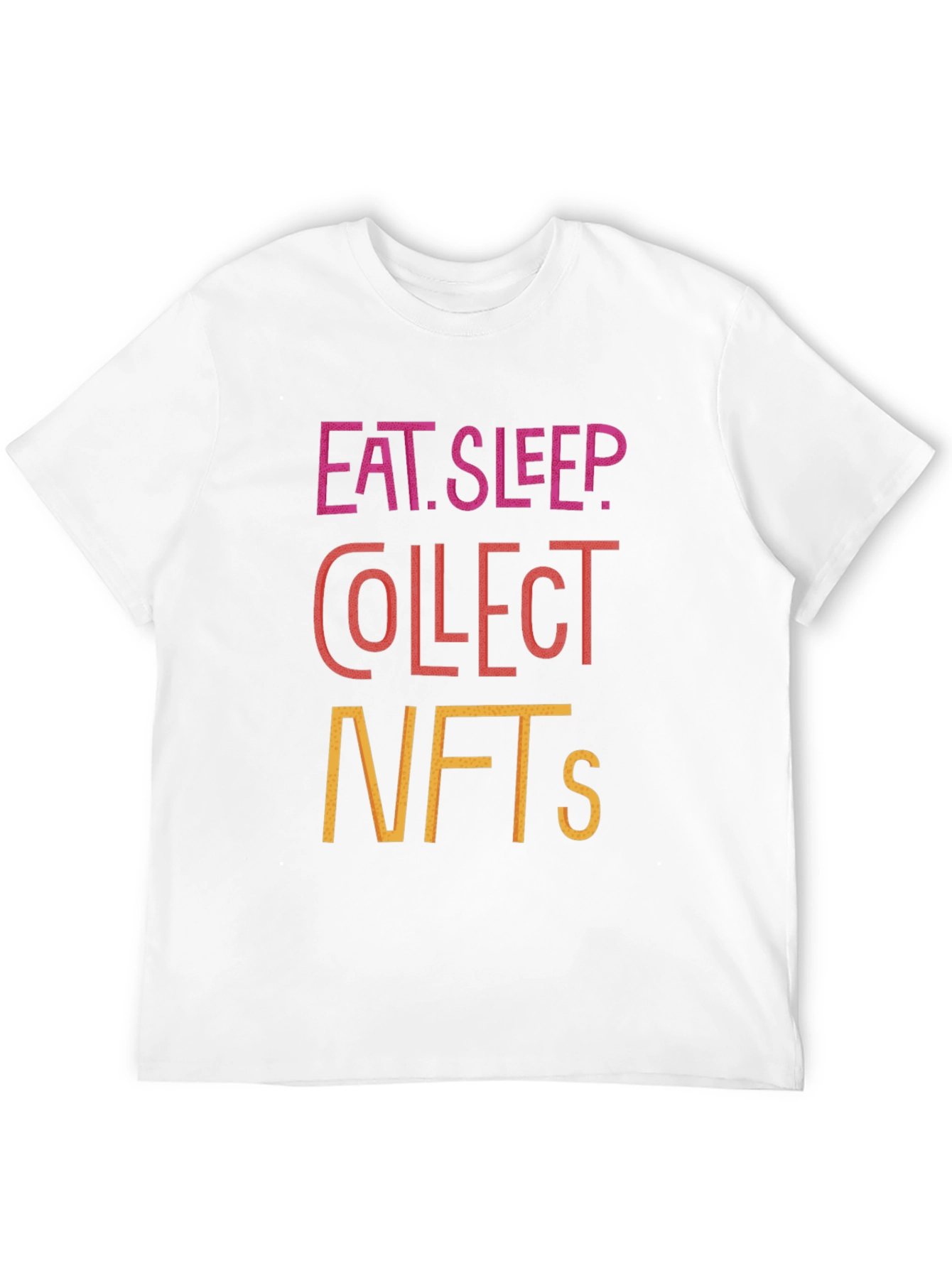 Eat Sleep Collect NFTs Black Graphic Tee
