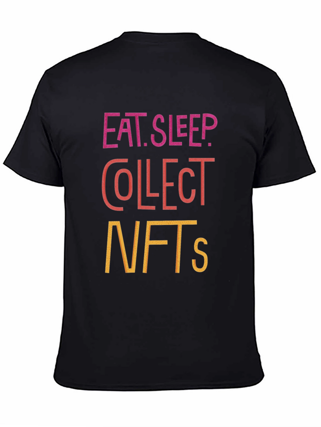 Eat Sleep Collect NFTs Black Graphic Tee