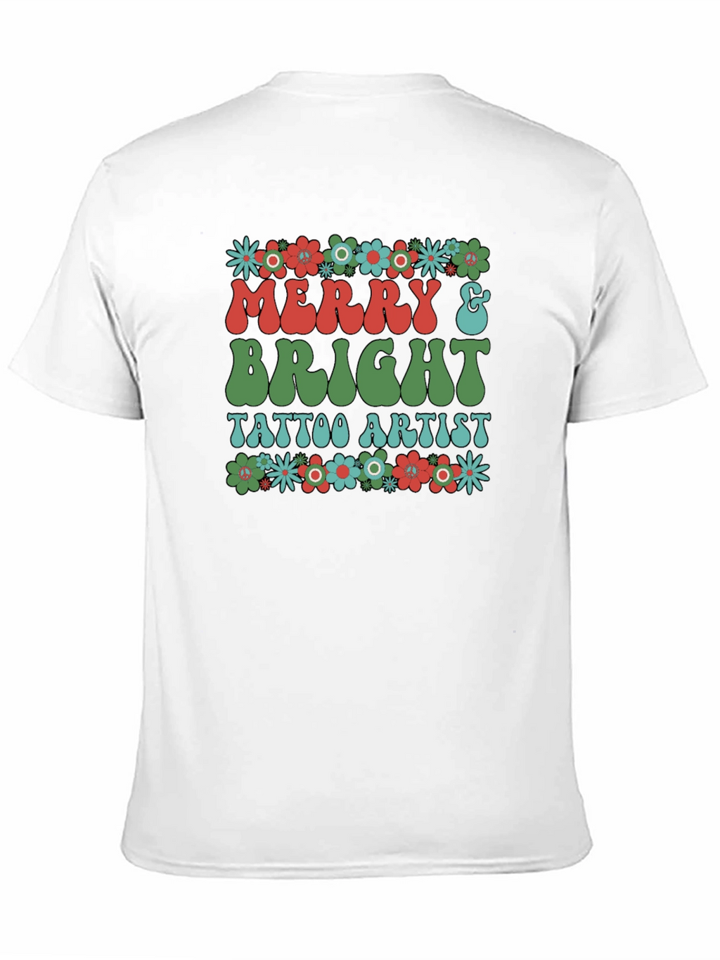 Merry & Bright Tattoo Artist Graphic T-Shirt