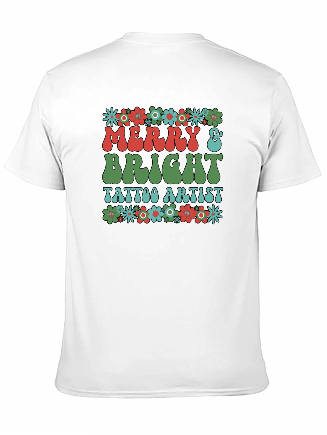 Merry & Bright Tattoo Artist Graphic T-Shirt