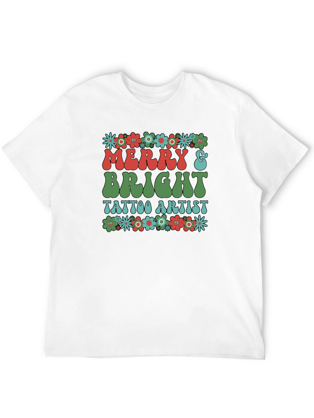 Merry & Bright Tattoo Artist Graphic T-Shirt