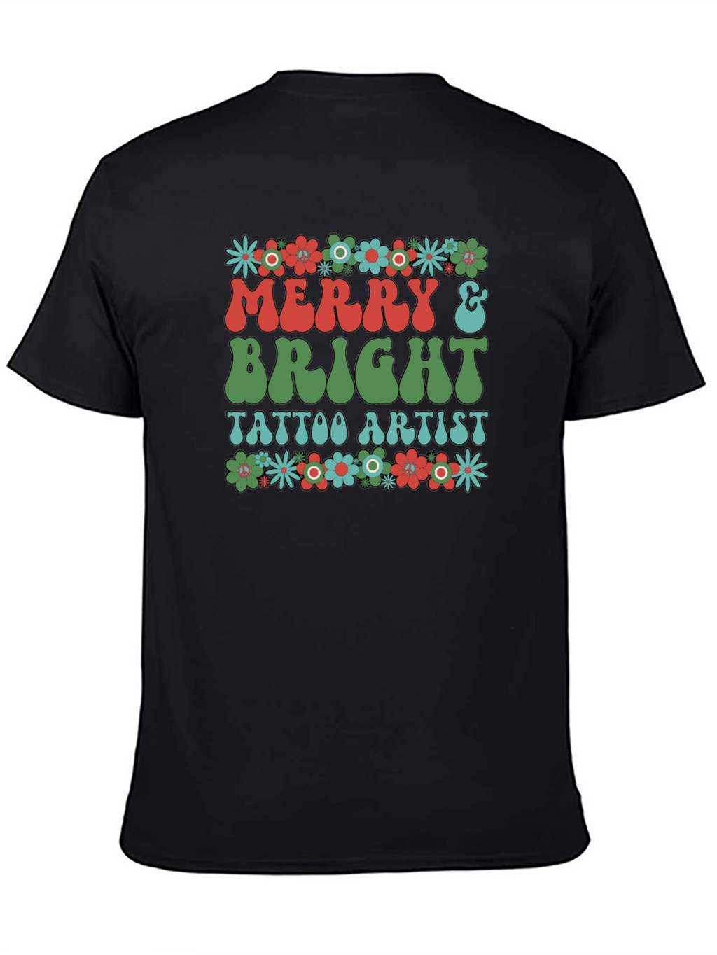 Merry & Bright Tattoo Artist Graphic T-Shirt