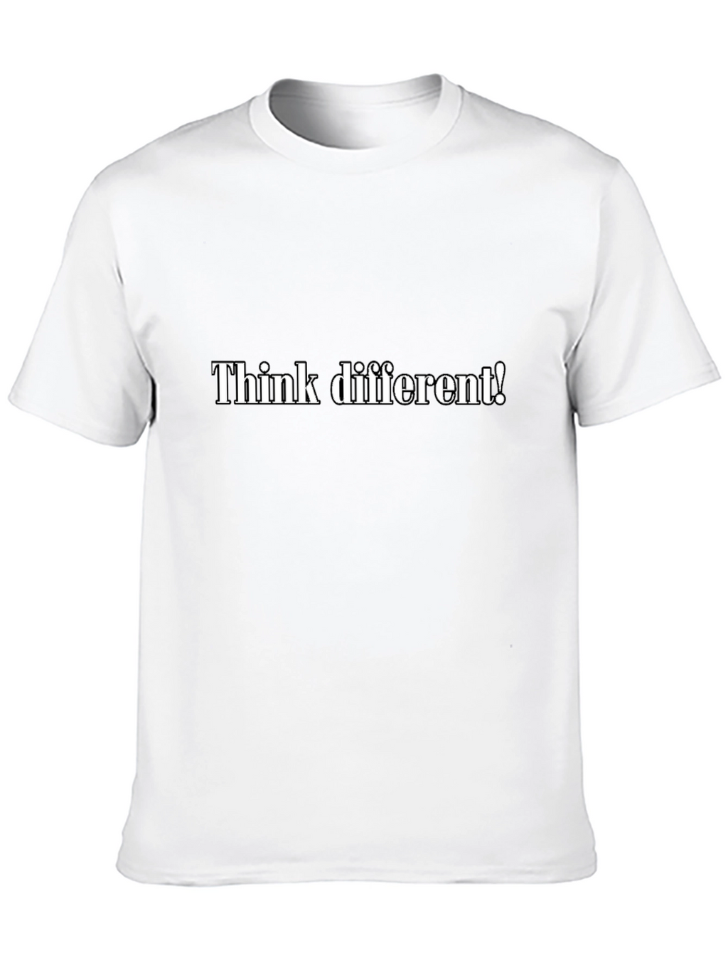 Think Different Black T-Shirt - Statement Tee