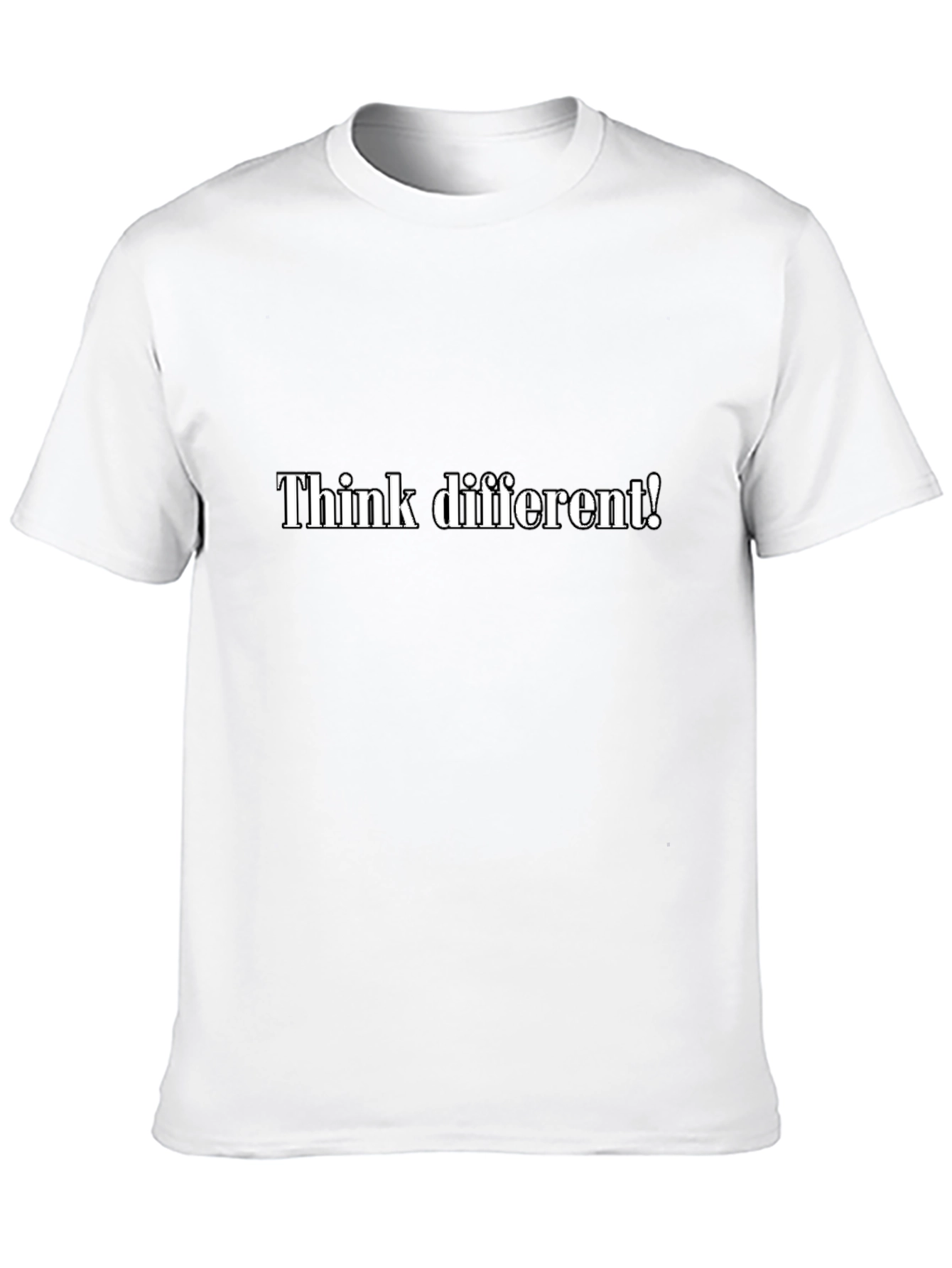 Think Different Black T-Shirt - Statement Tee