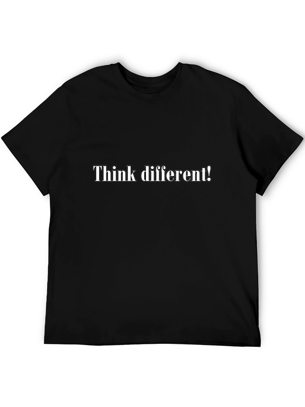 Think Different Black T-Shirt - Statement Tee
